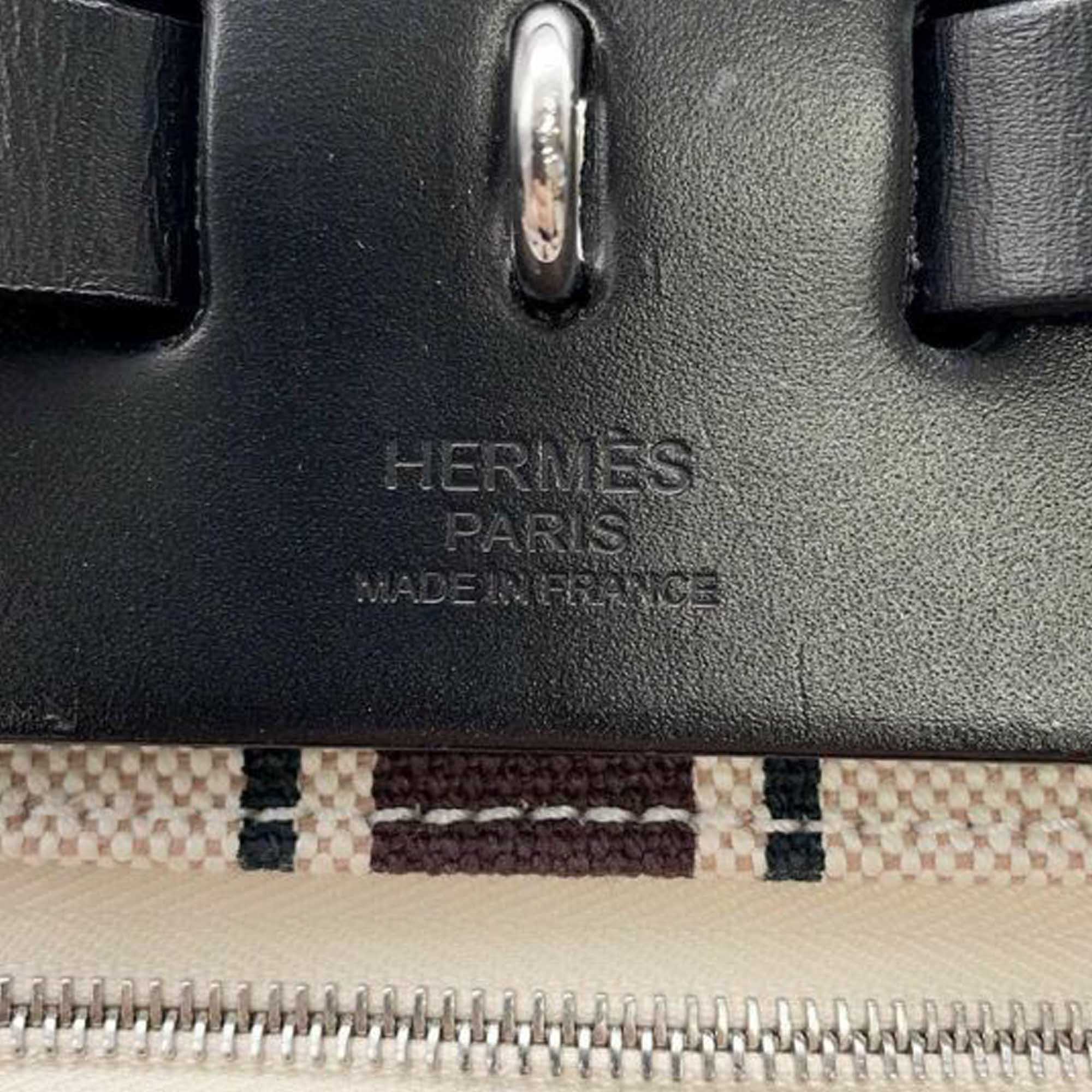 Hermès H Plume Rayures d'Equipage Laquered Herbag Zip 31 - image 5