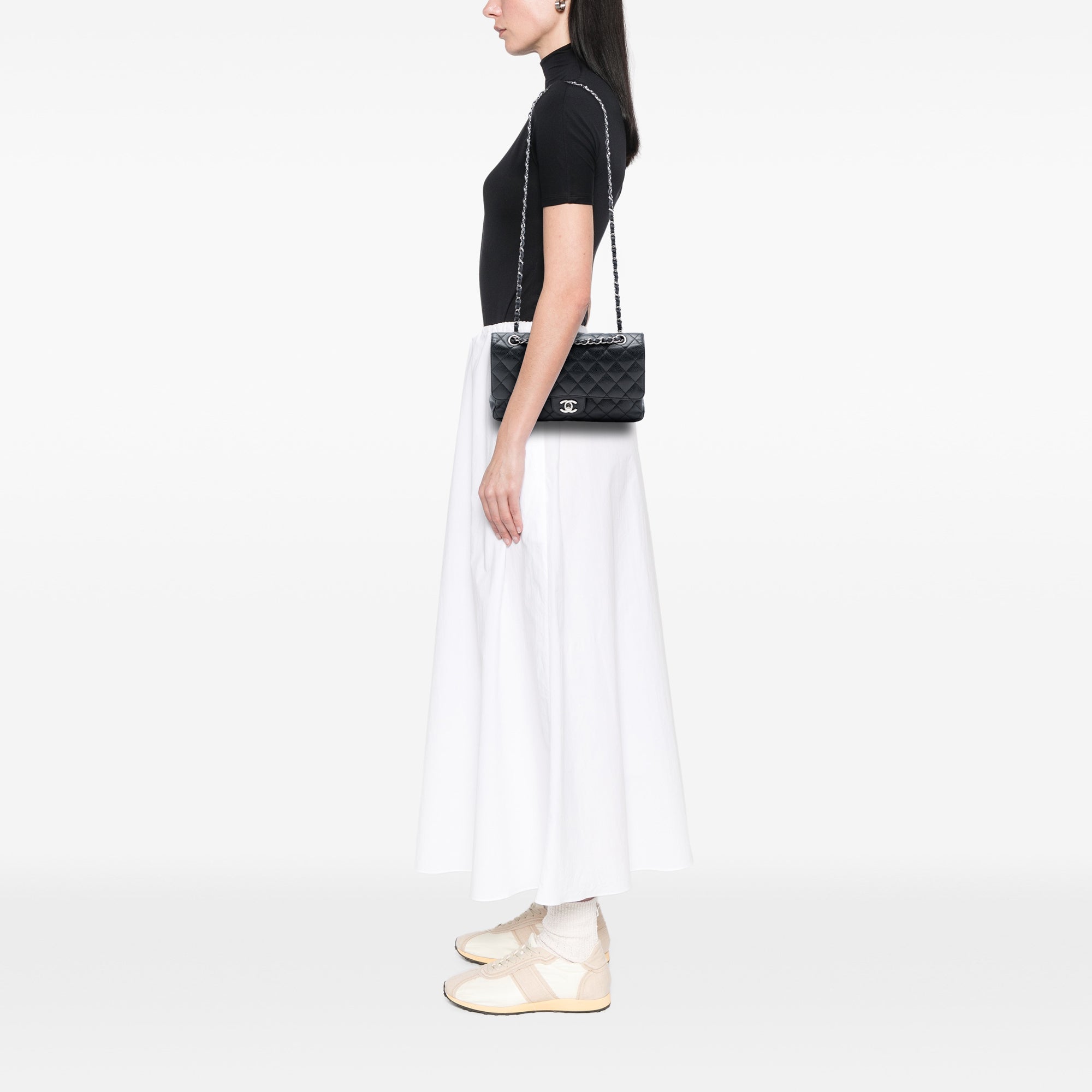 Chanel Medium Classic Caviar Double Flap - image 7