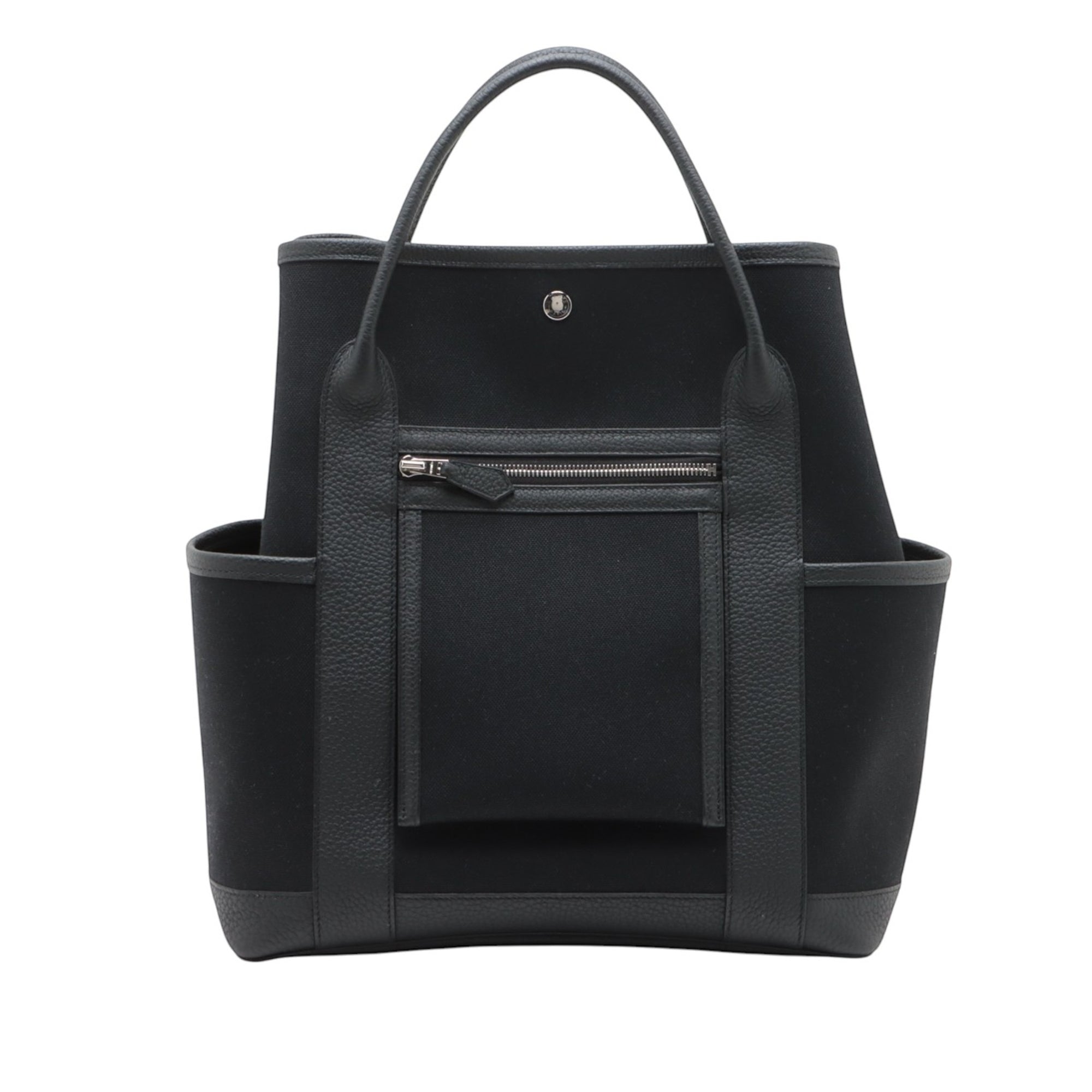 Hermès Toile and Negonda Garden Party Pockets Vertical Bag - image 1
