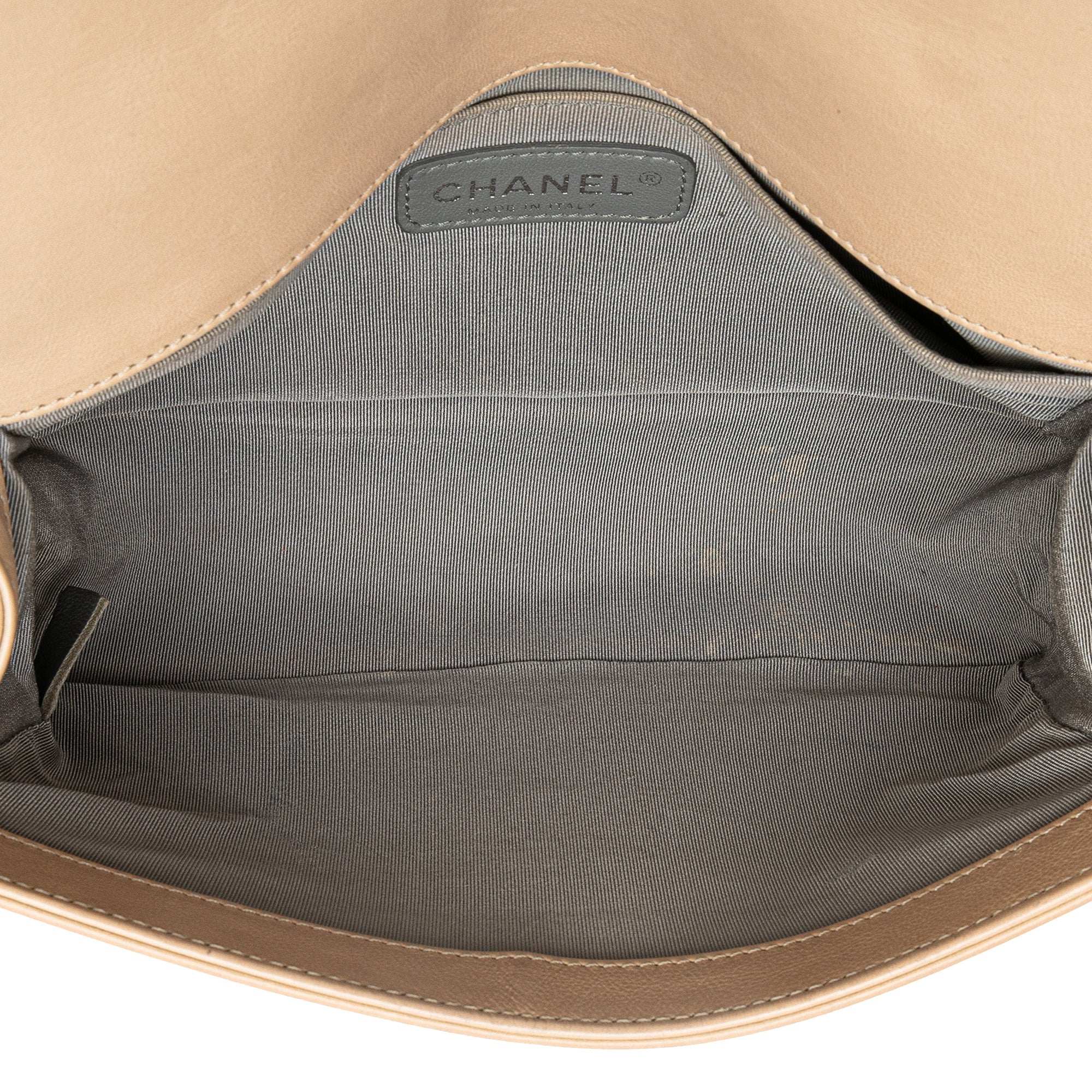 Chanel Old Medium Aged Calfskin Double Stitch Boy Flap - image 4