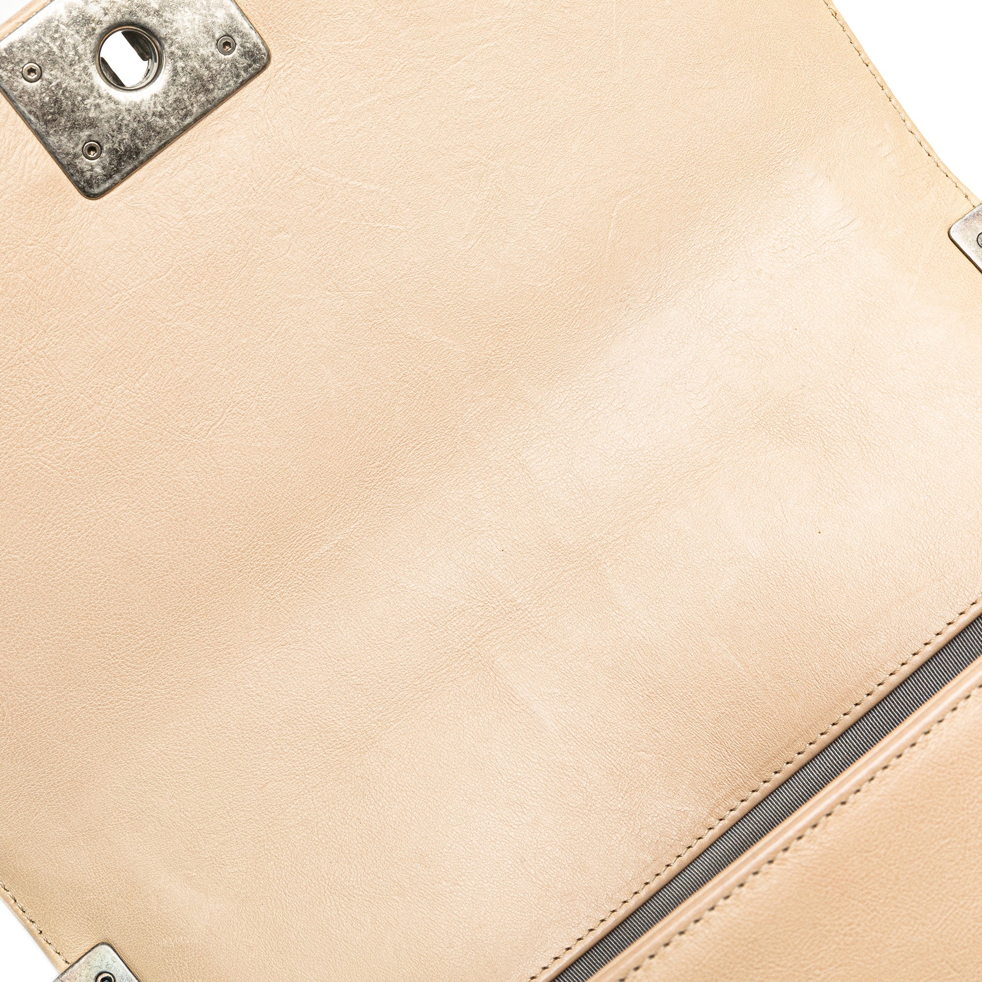 Chanel Old Medium Aged Calfskin Double Stitch Boy Flap - image 8