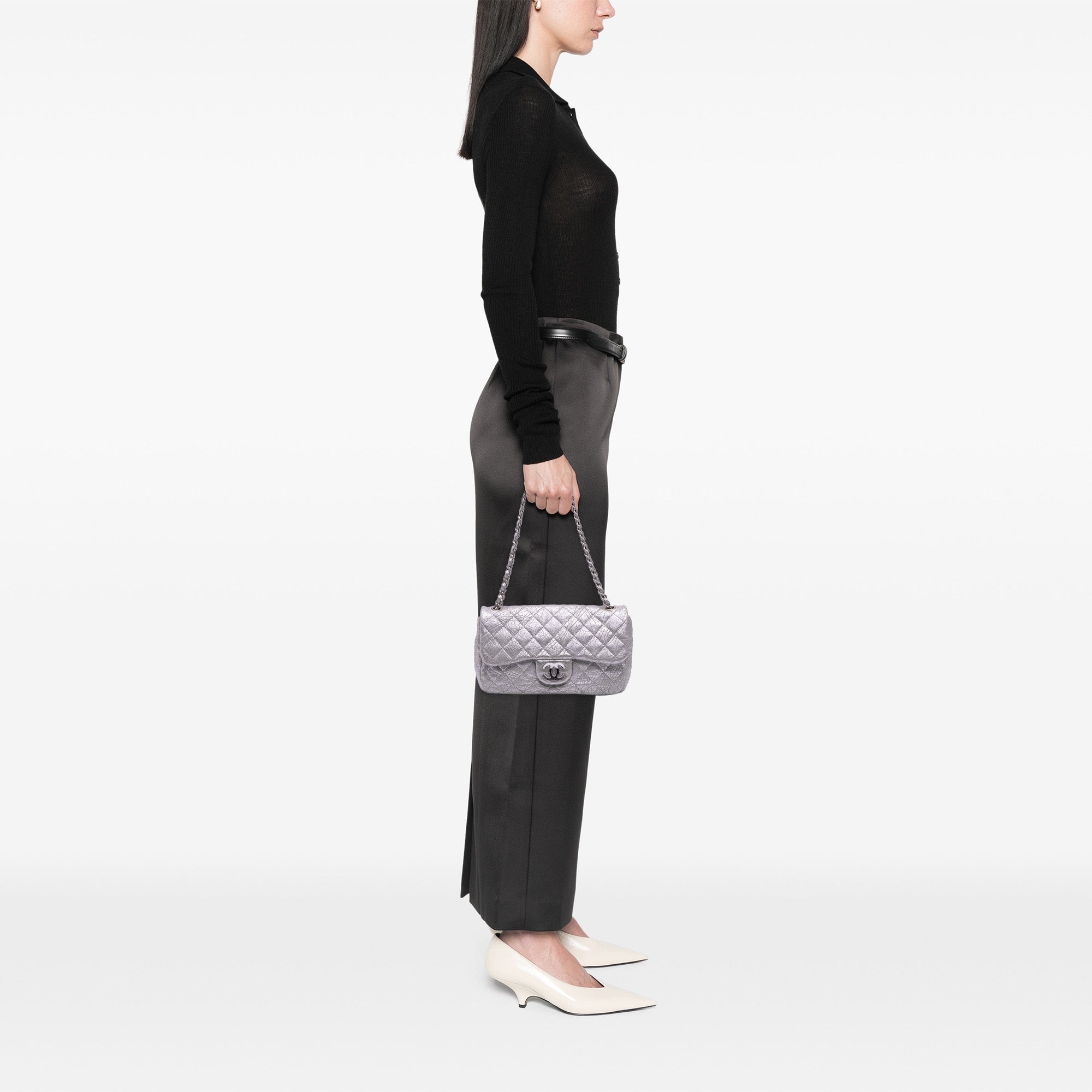 Chanel Medium Calfskin Ice Cube On the Rocks Flap - image 11