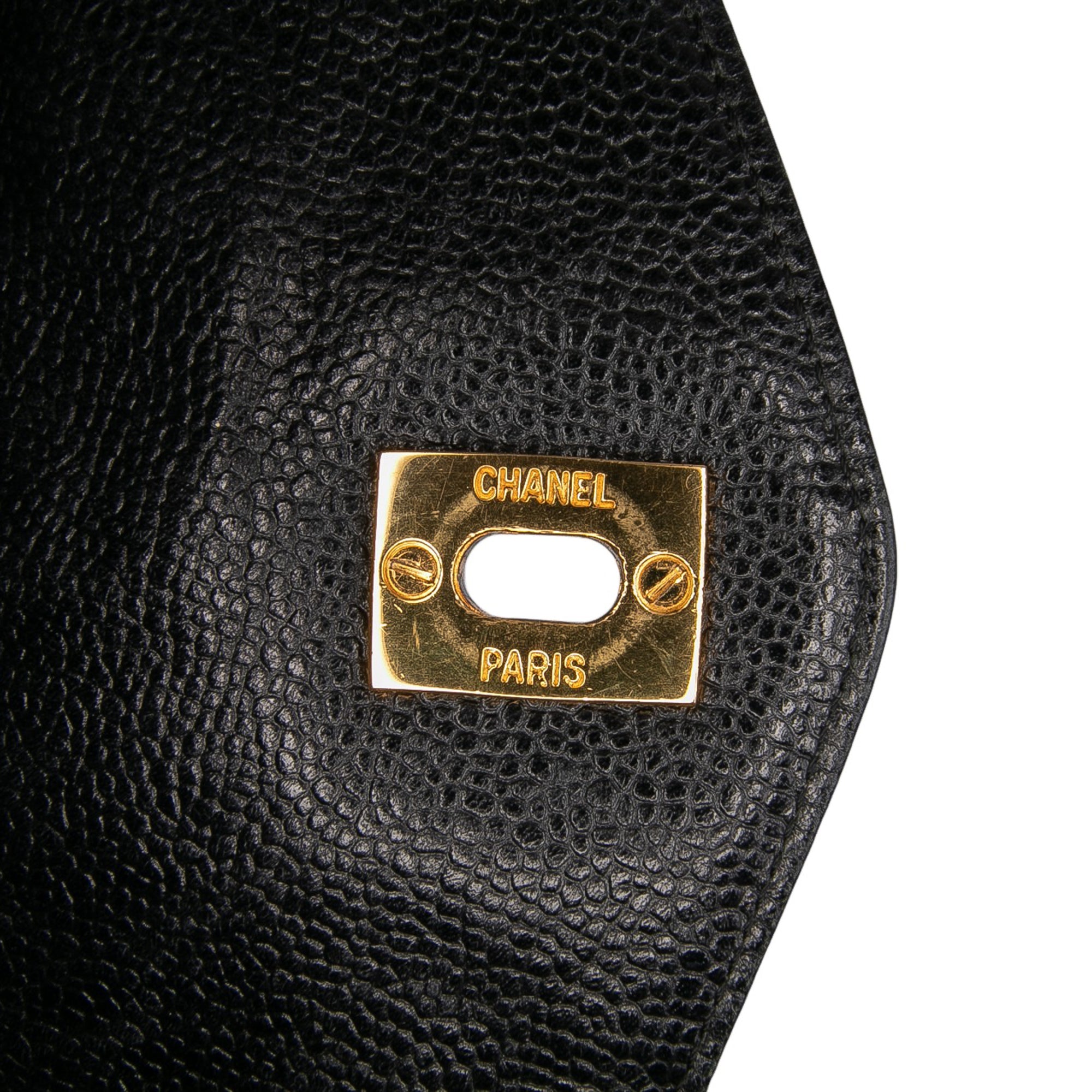 Chanel Caviar Front Pocket Chain Tote - image 7