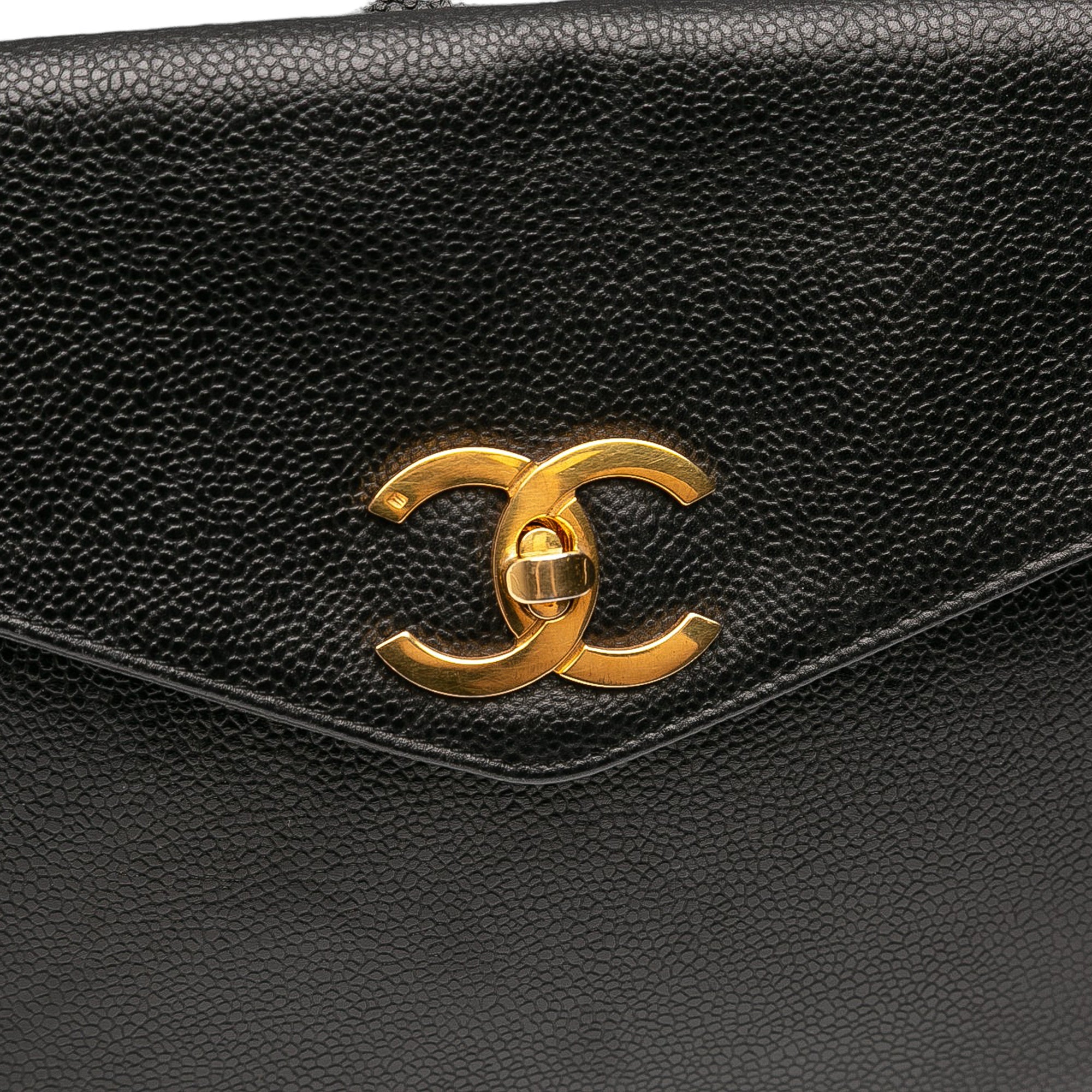 Chanel Caviar Front Pocket Chain Tote - image 8