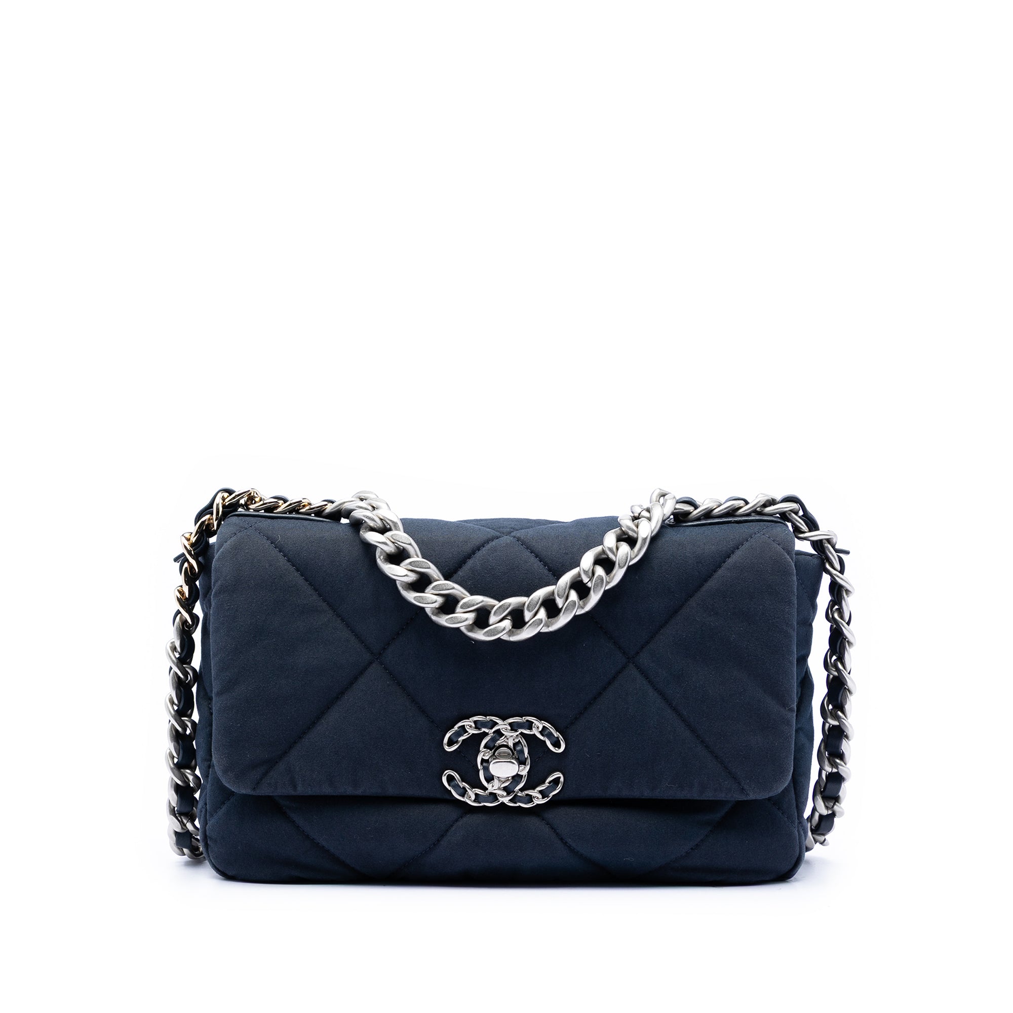 Chanel Medium Quilted Jersey 19 Flap - image 1