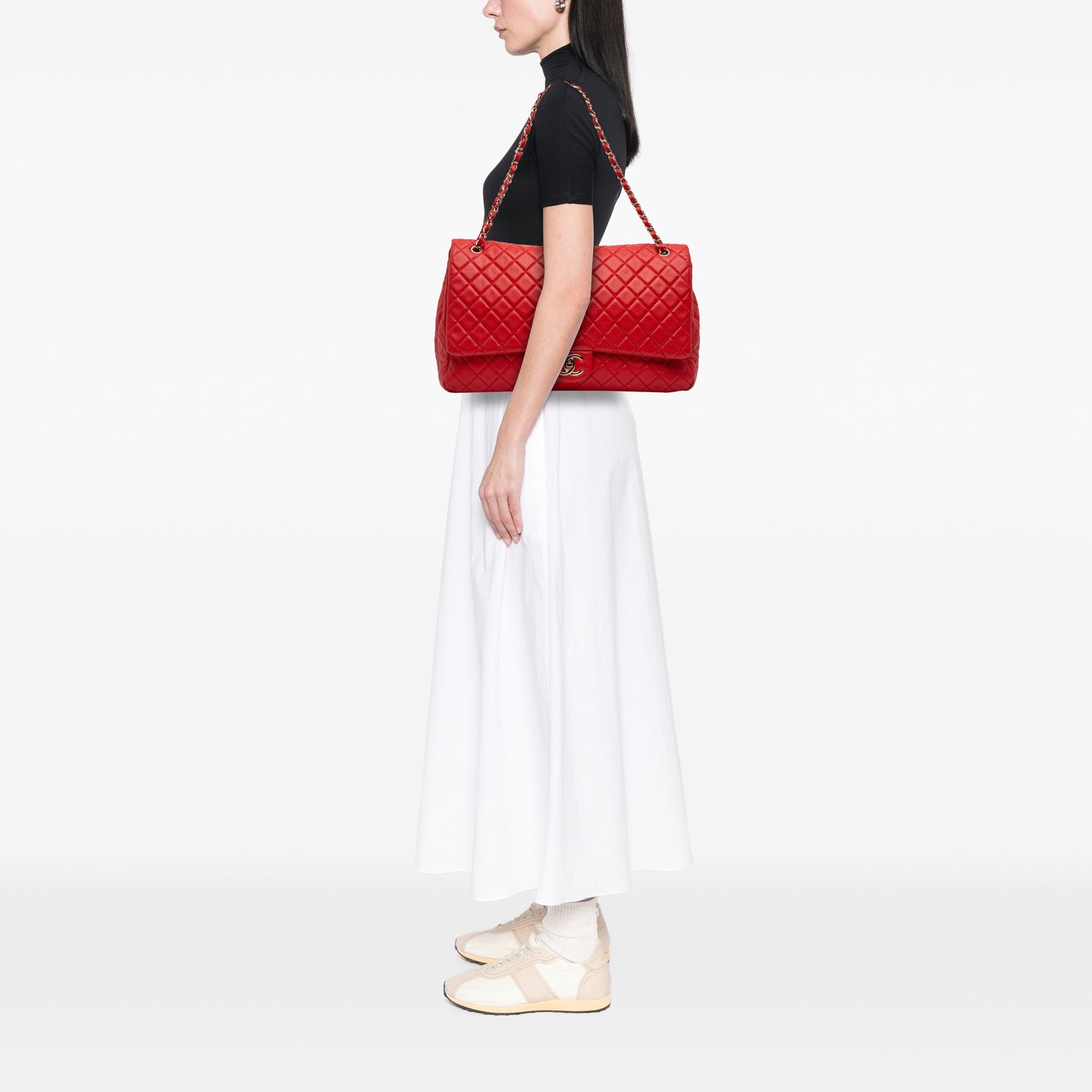 Chanel XXL Quilted Calfskin Travel Flap - image 7