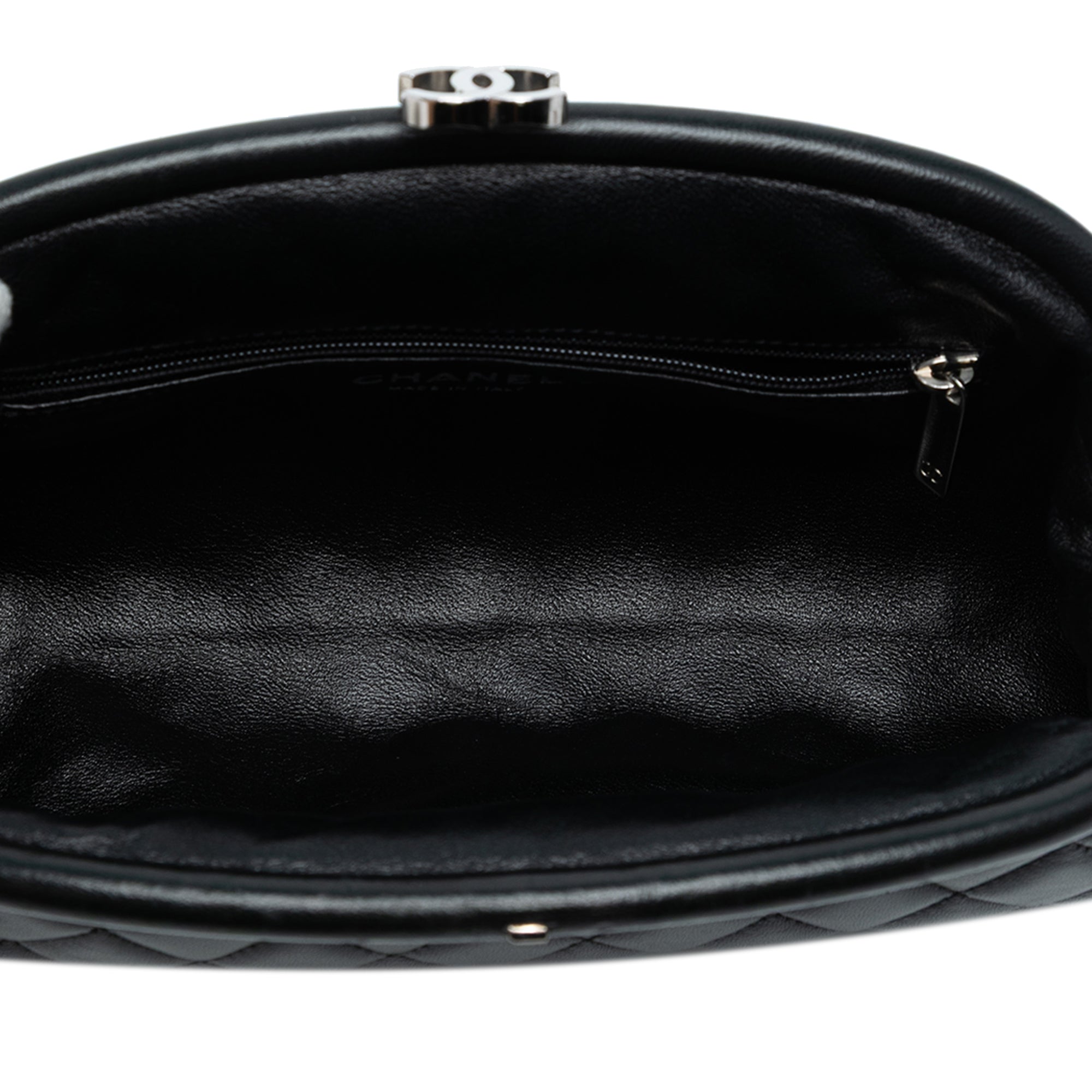 Chanel Quilted Lambskin Frame Clutch - image 4