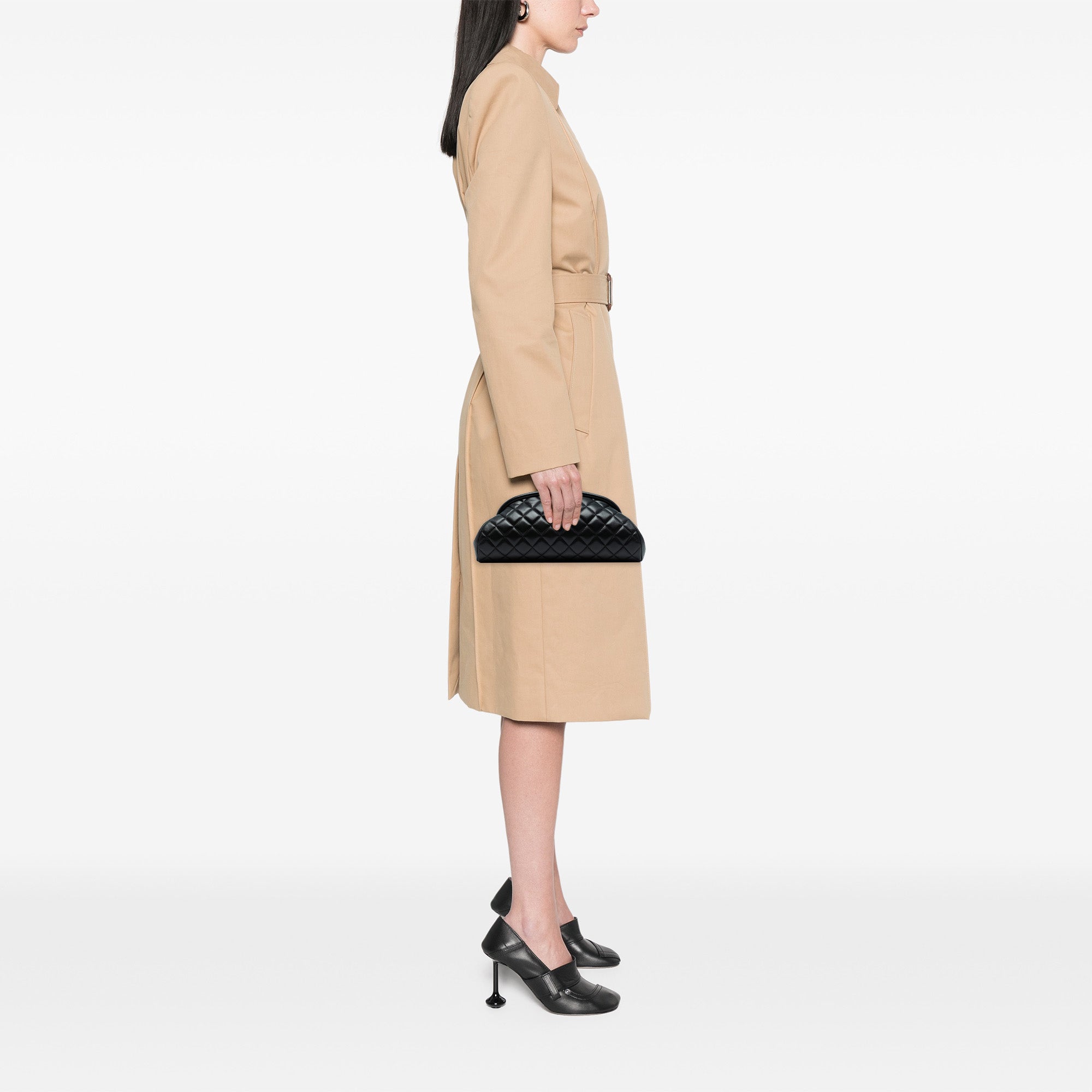 Chanel Quilted Lambskin Frame Clutch - image 7