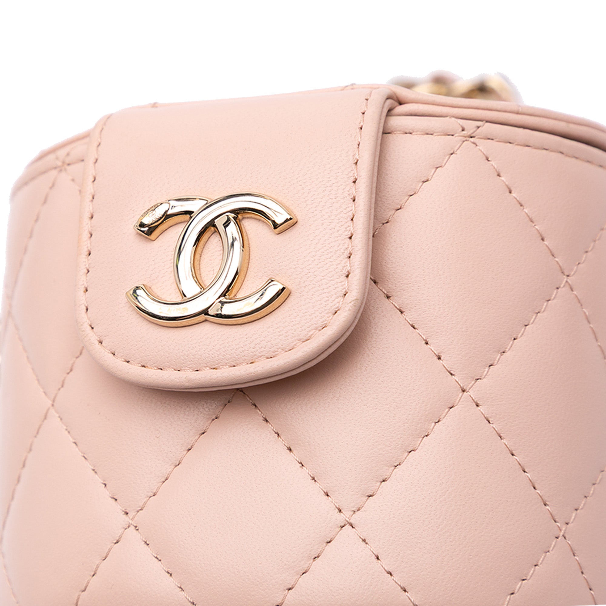 Chanel Mini Lambskin Elegant Chain Vanity Case - image 10