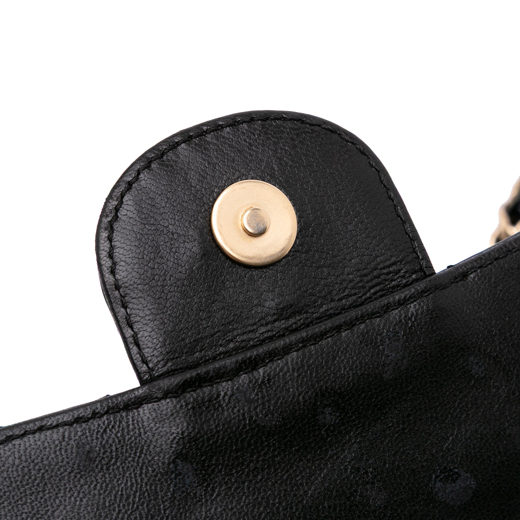 Chanel Mini Patent Lace Kiss Lock Flap Double Bag - image 9