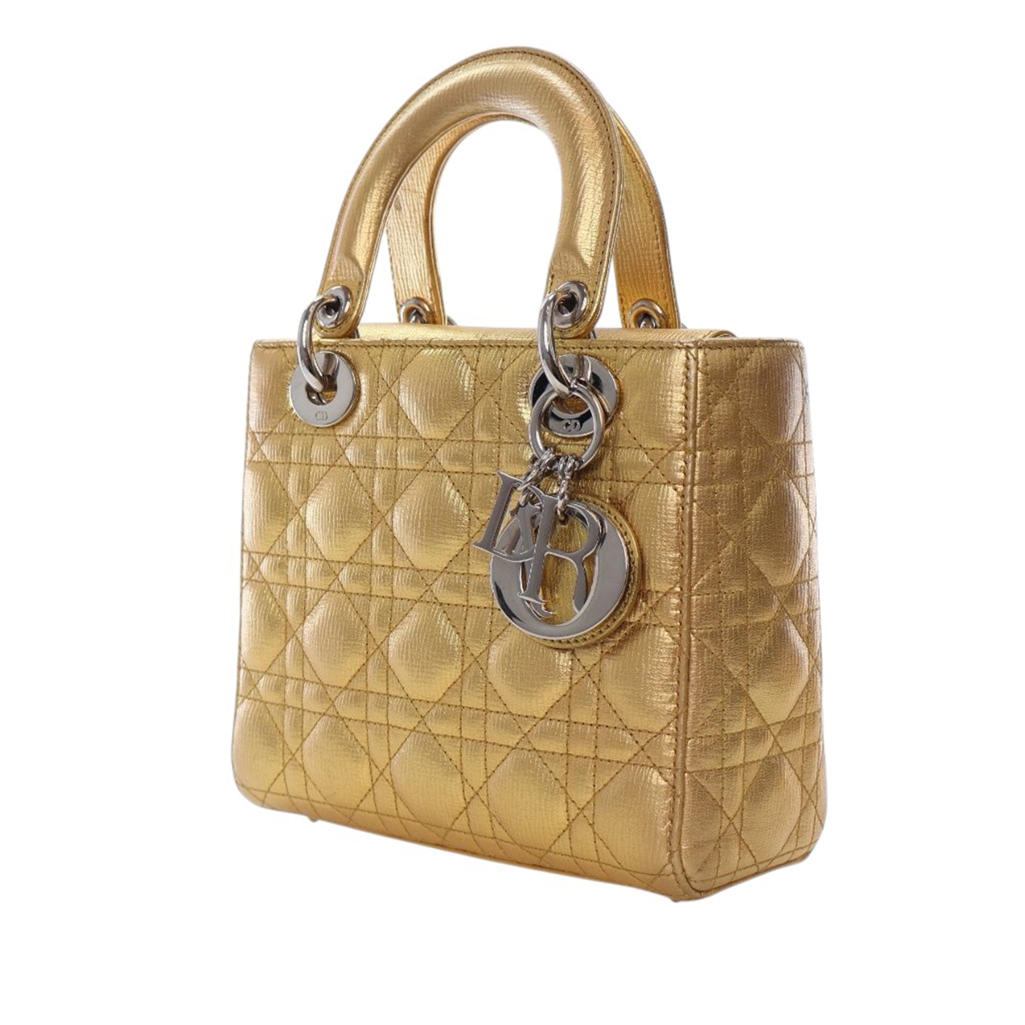 Dior Small Metallic Grained Calfskin Cannage My ABCDior Lady Dior - image 2
