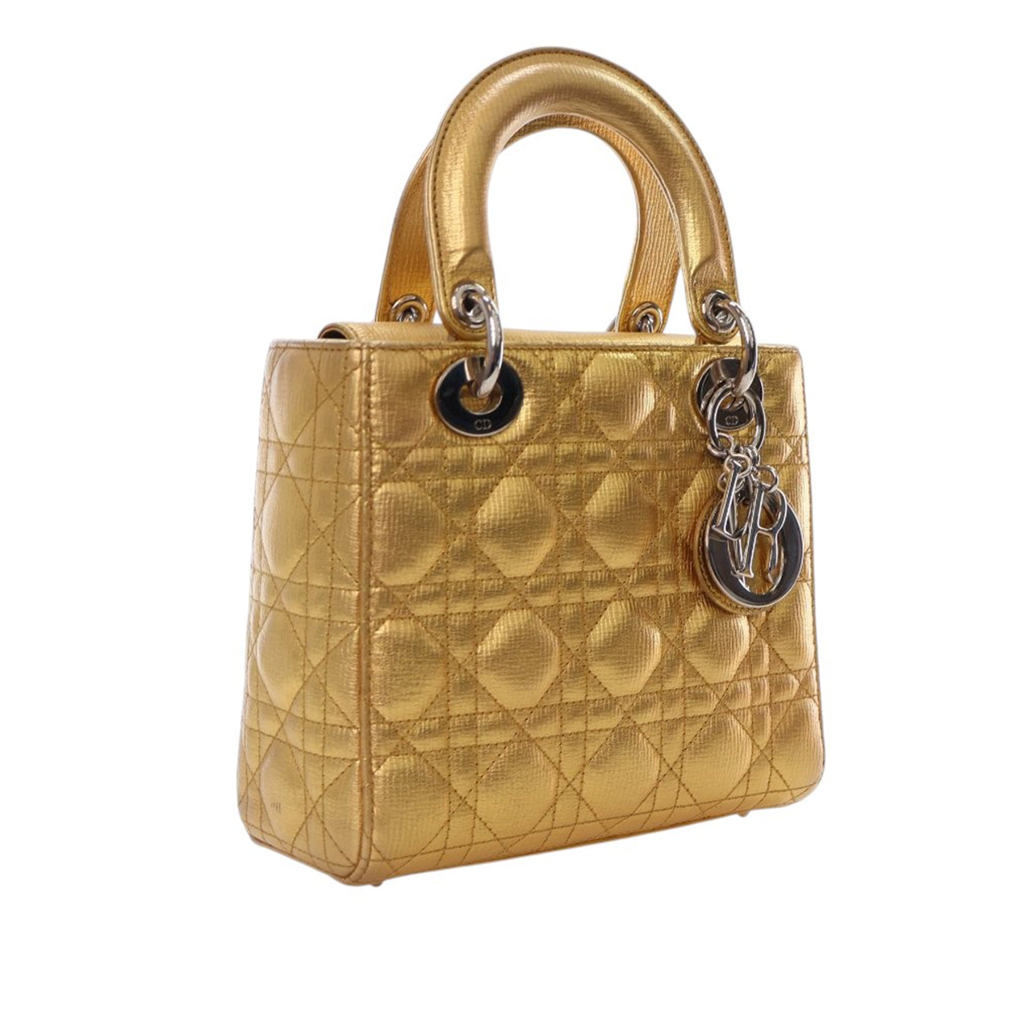 Dior Small Metallic Grained Calfskin Cannage My ABCDior Lady Dior - image 3