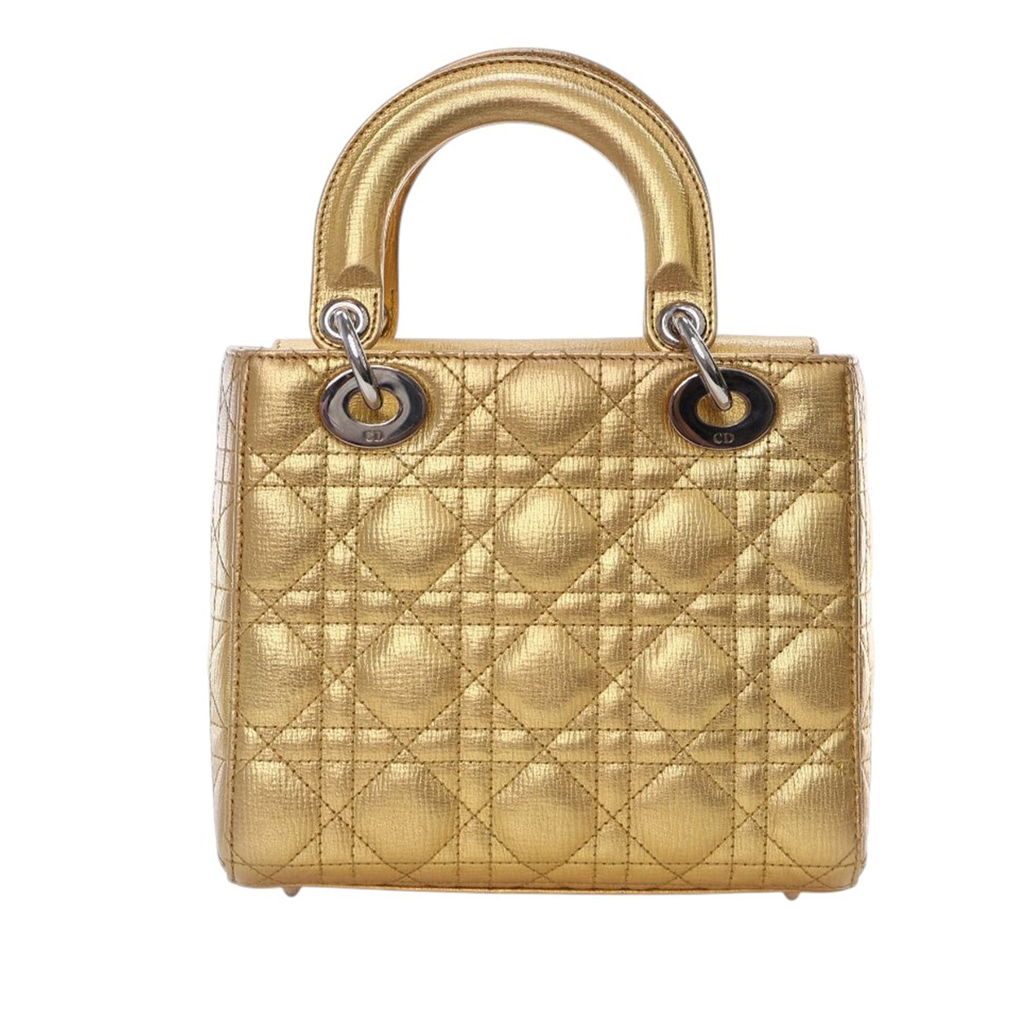Dior Small Metallic Grained Calfskin Cannage My ABCDior Lady Dior - image 4