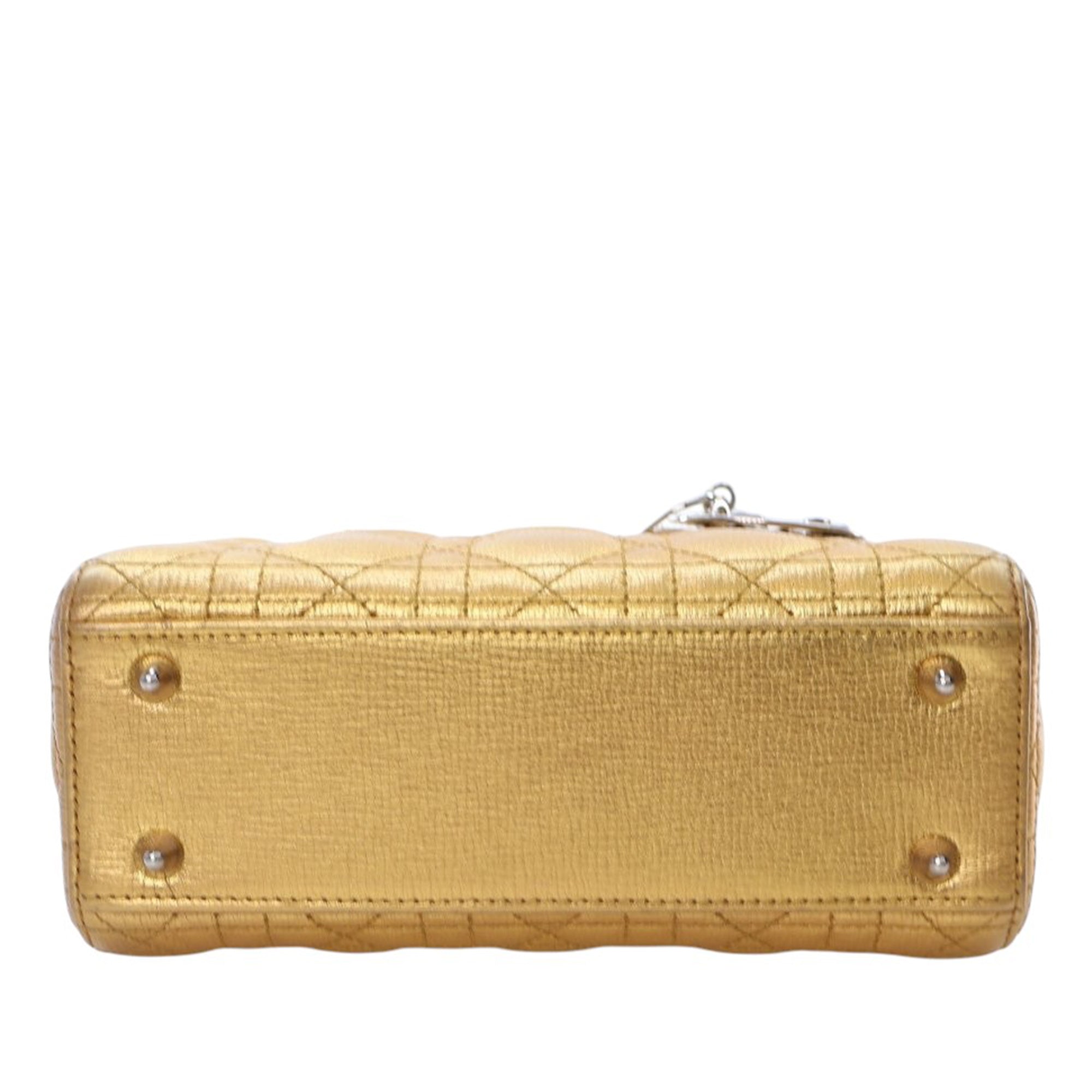 Dior Small Metallic Grained Calfskin Cannage My ABCDior Lady Dior - image 5