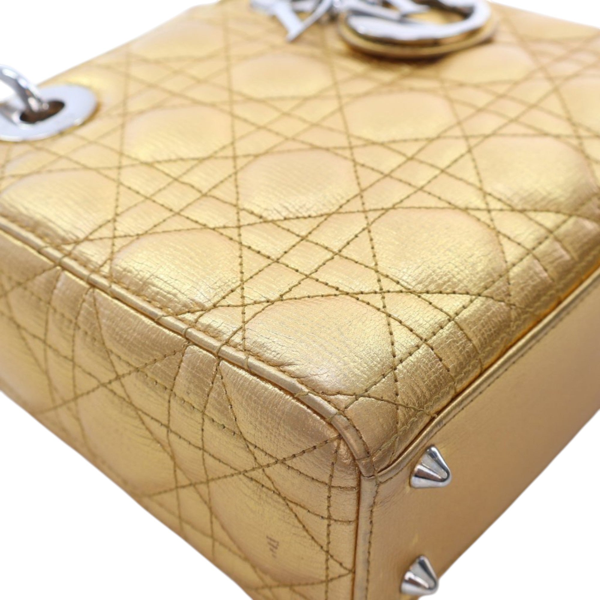 Dior Small Metallic Grained Calfskin Cannage My ABCDior Lady Dior - image 9