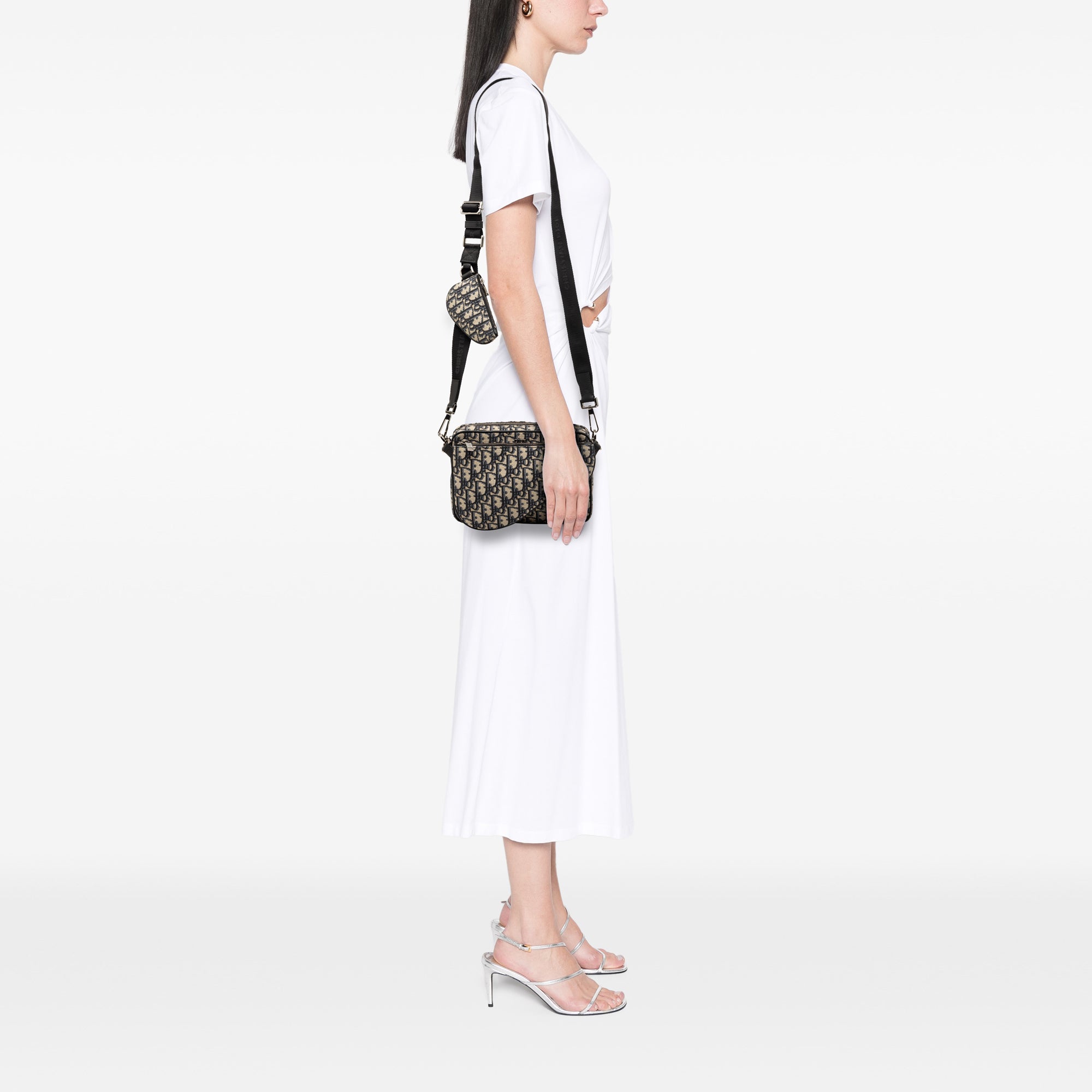 Dior Oblique Canvas Saddle Triple Pouch - image 7