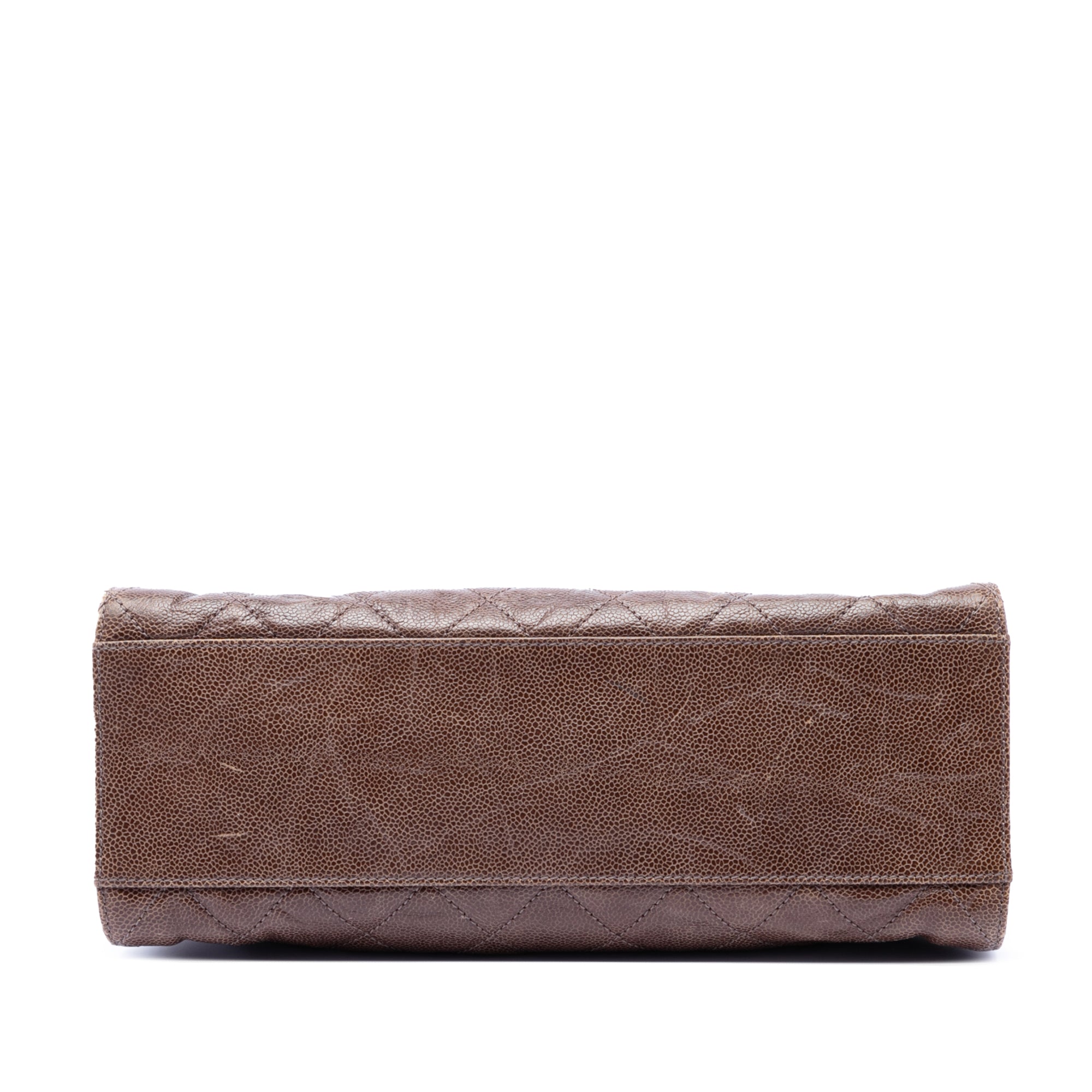 Chanel Jumbo Quilted Glazed Caviar Crave Flap - image 3