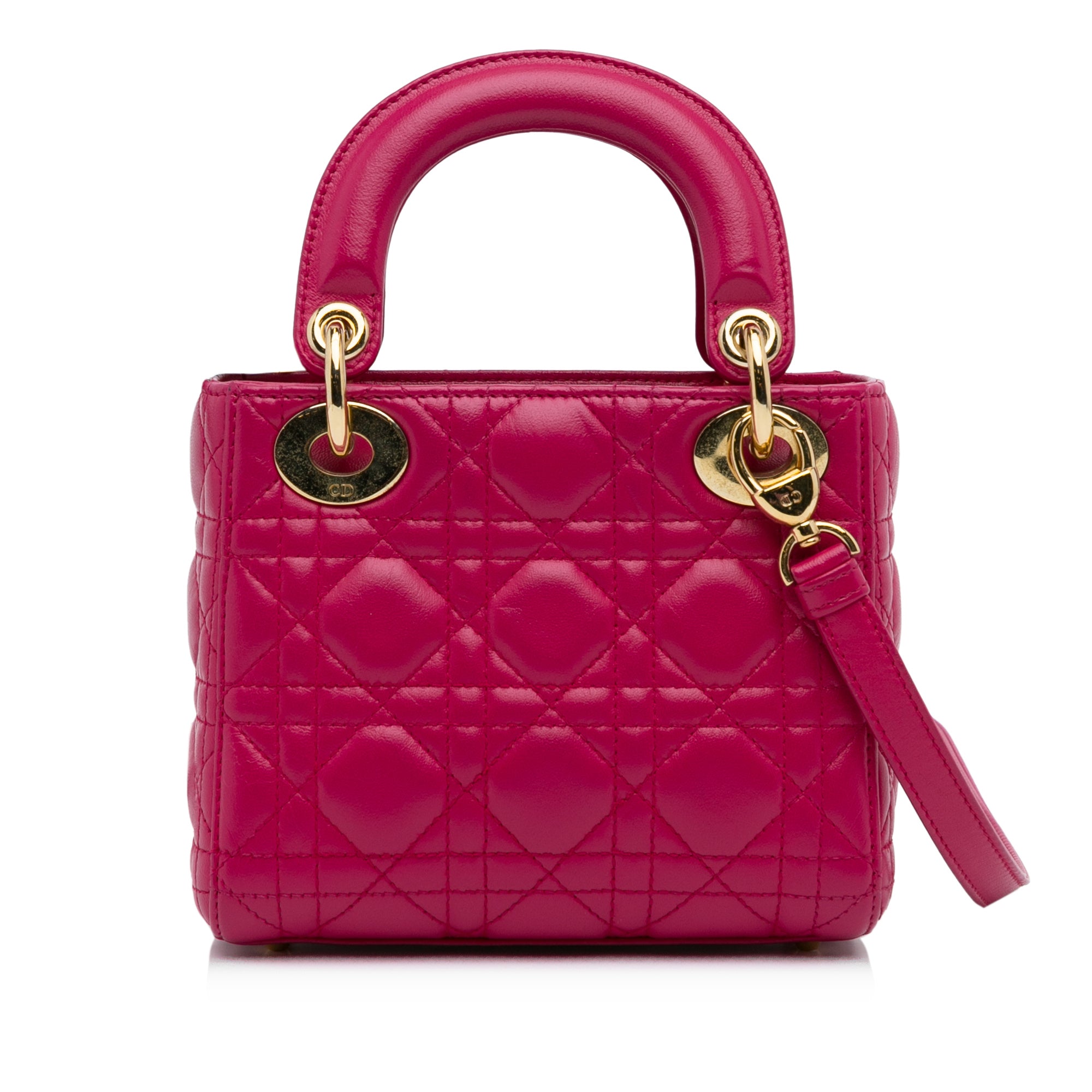 Dior Mini Lambskin Cannage Lady Dior - image 3