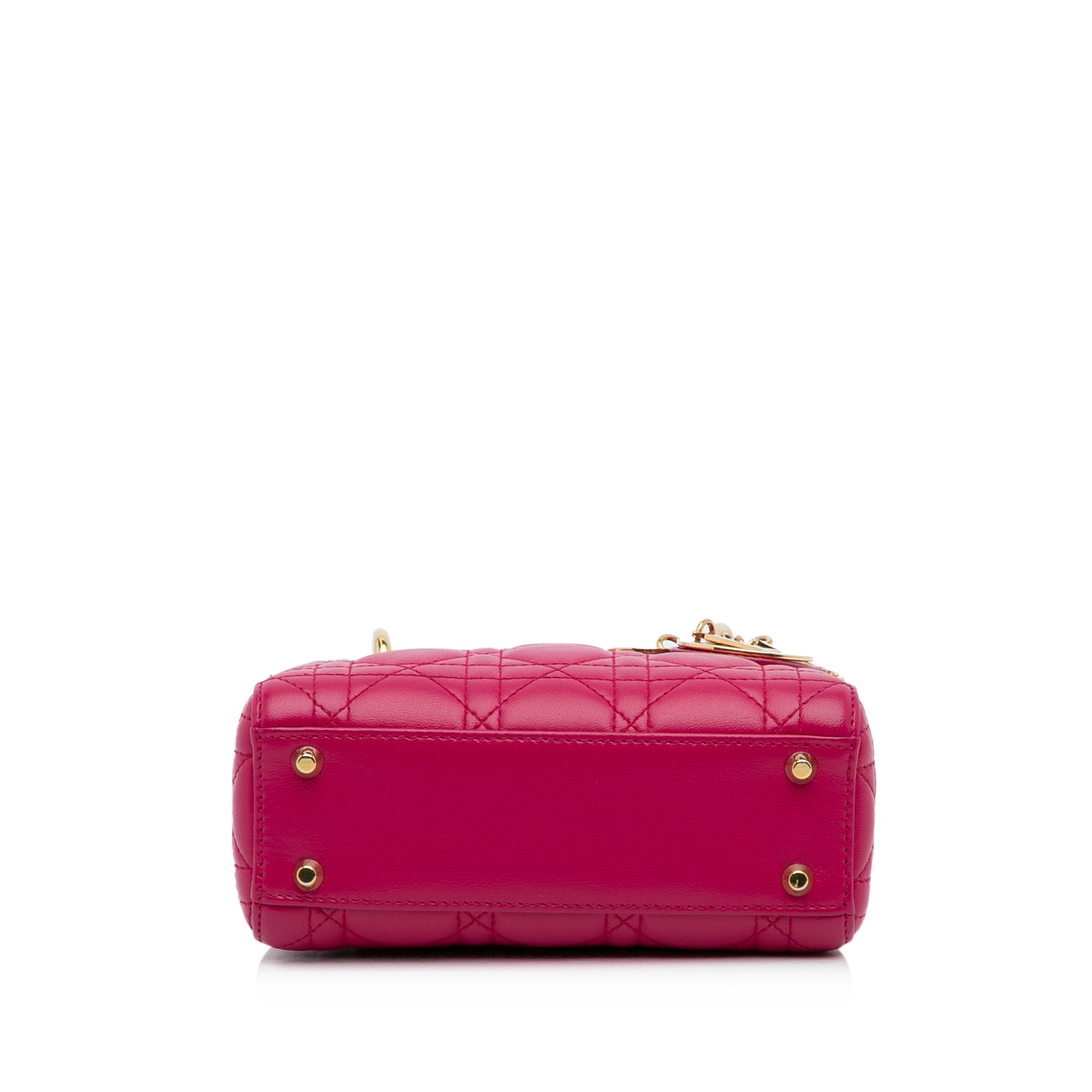 Dior Mini Lambskin Cannage Lady Dior - image 4