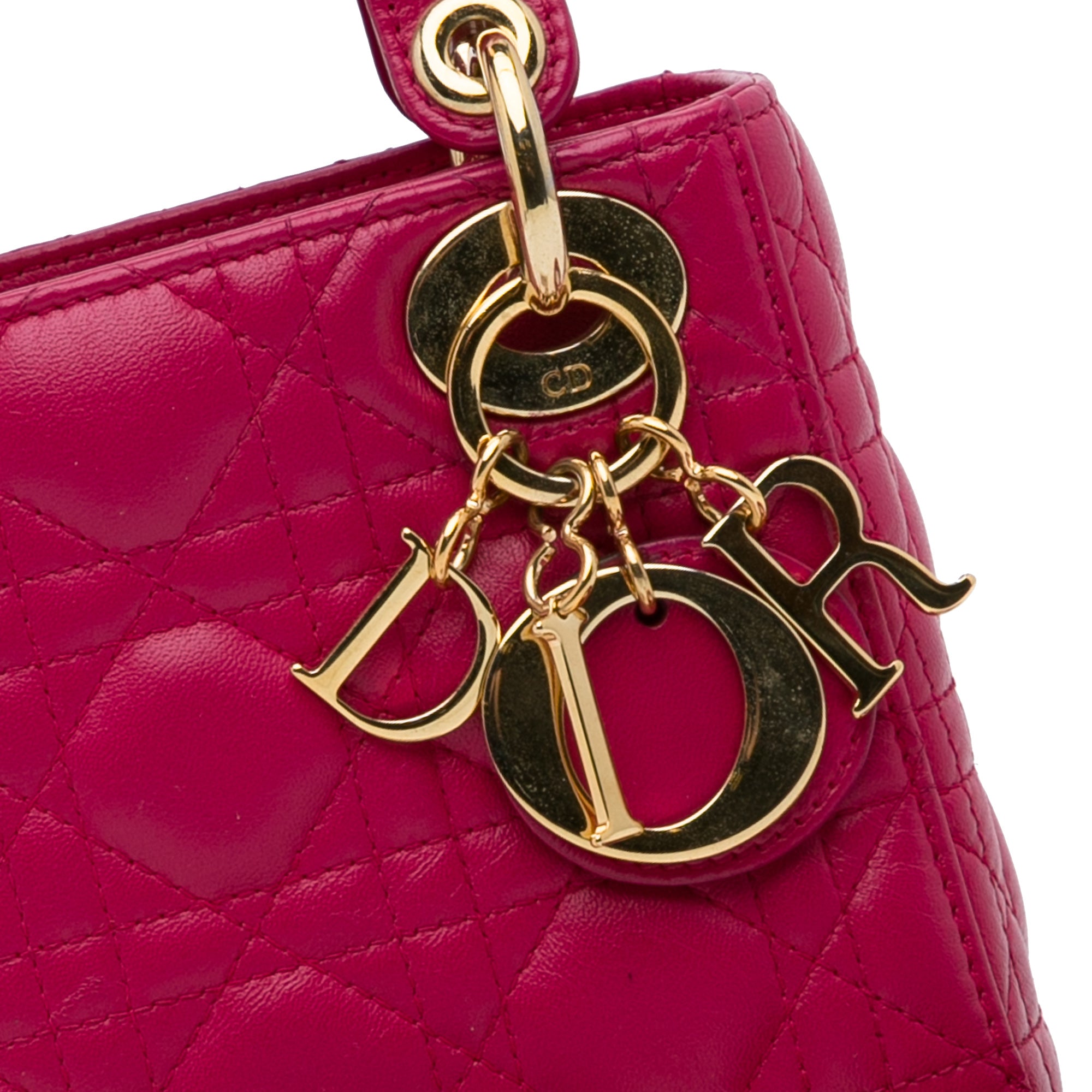 Dior Mini Lambskin Cannage Lady Dior - image 8
