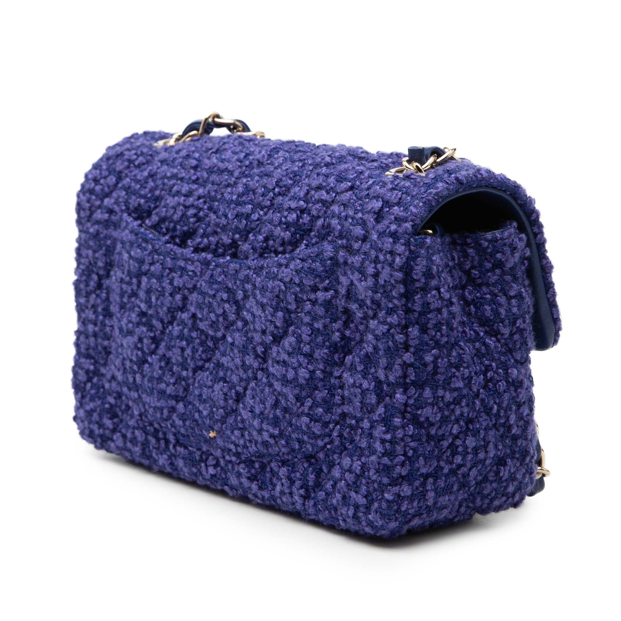 Chanel Mini Rectangular Classic Tweed Single Flap - image 2