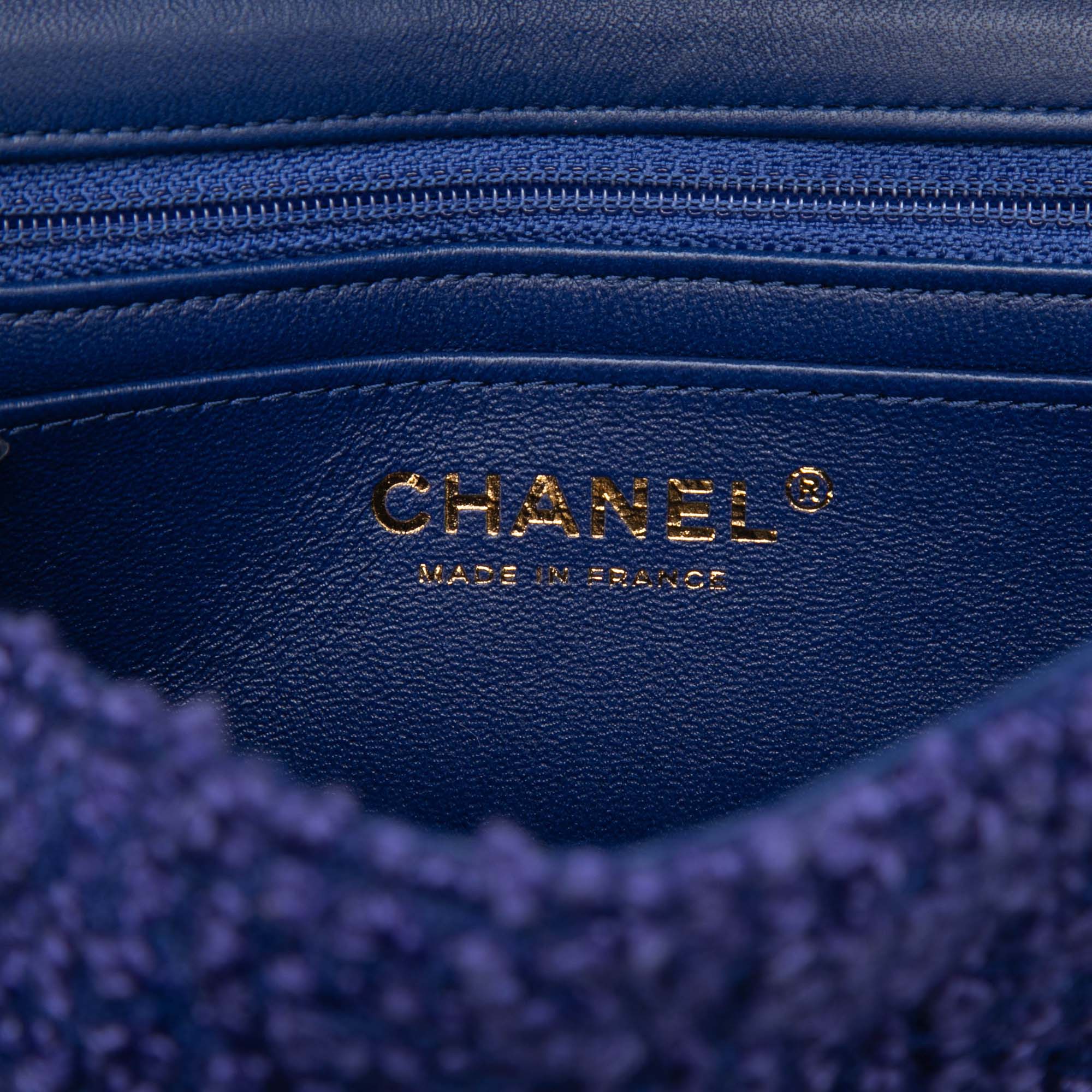 Chanel Mini Rectangular Classic Tweed Single Flap - image 5