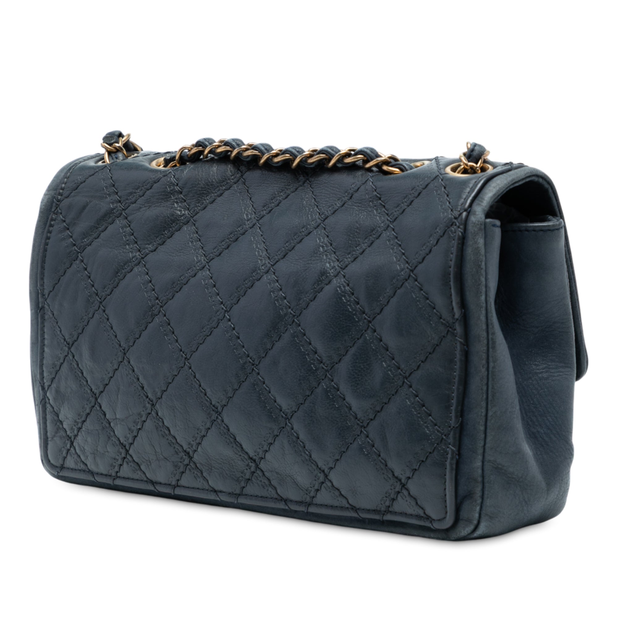 Chanel Medium CC Quilted Iridescent Calfskin Sheriff Star Flap - image 2