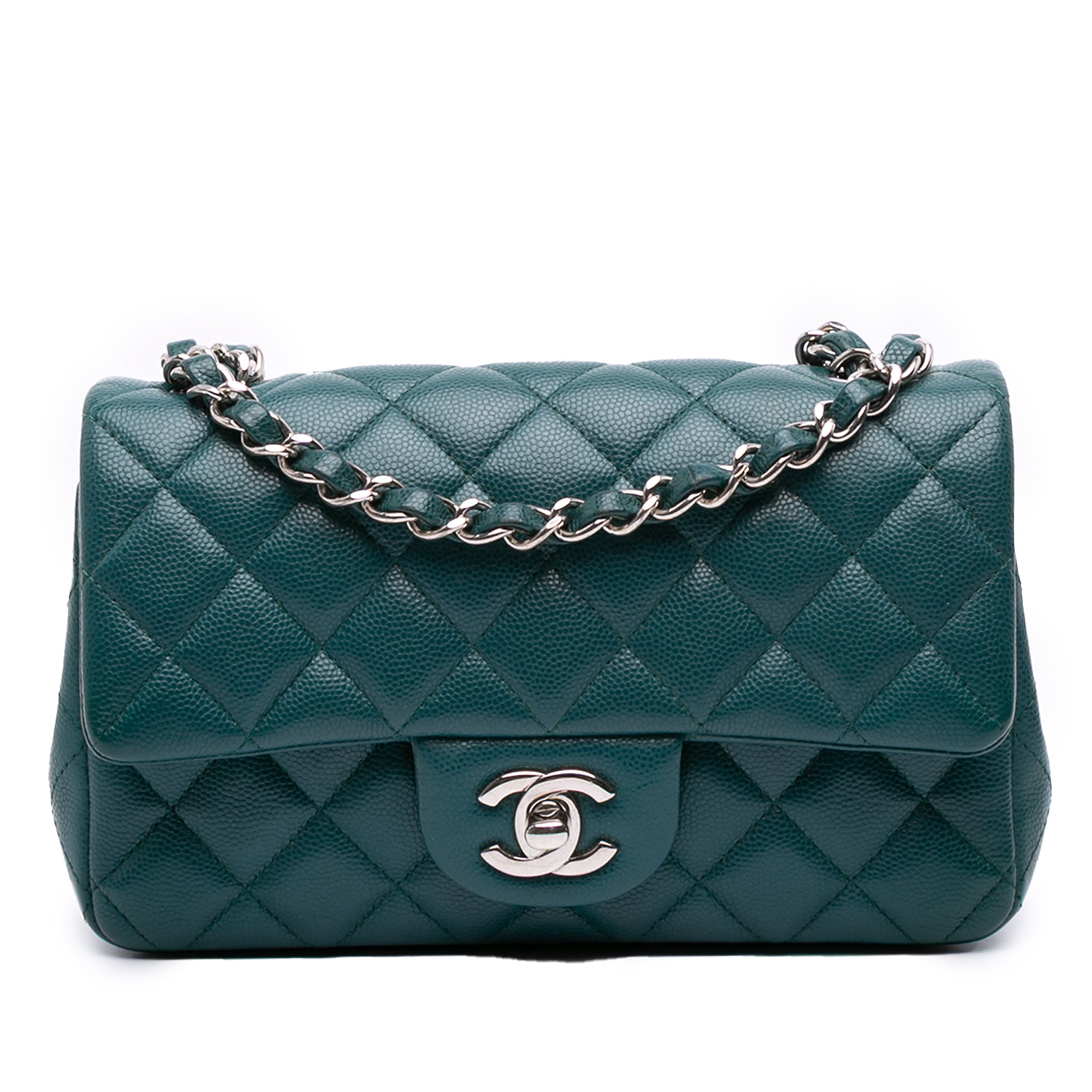 Chanel Mini Rectangular Classic Caviar Single Flap - image 1