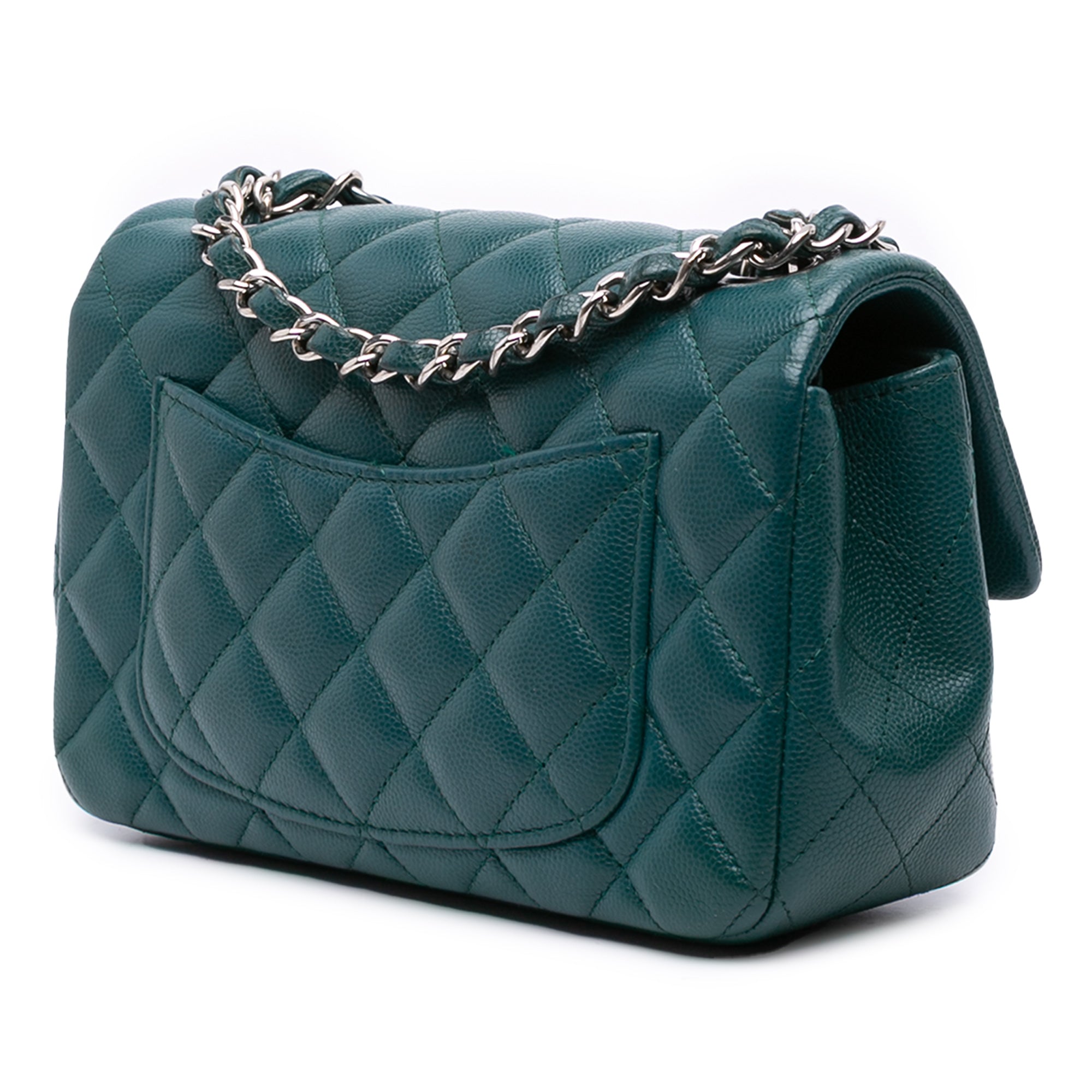 Chanel Mini Rectangular Classic Caviar Single Flap - image 2