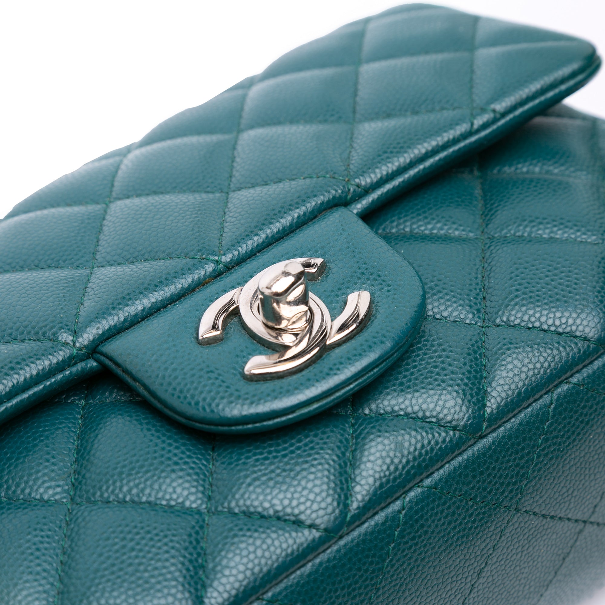 Chanel Mini Rectangular Classic Caviar Single Flap - image 7