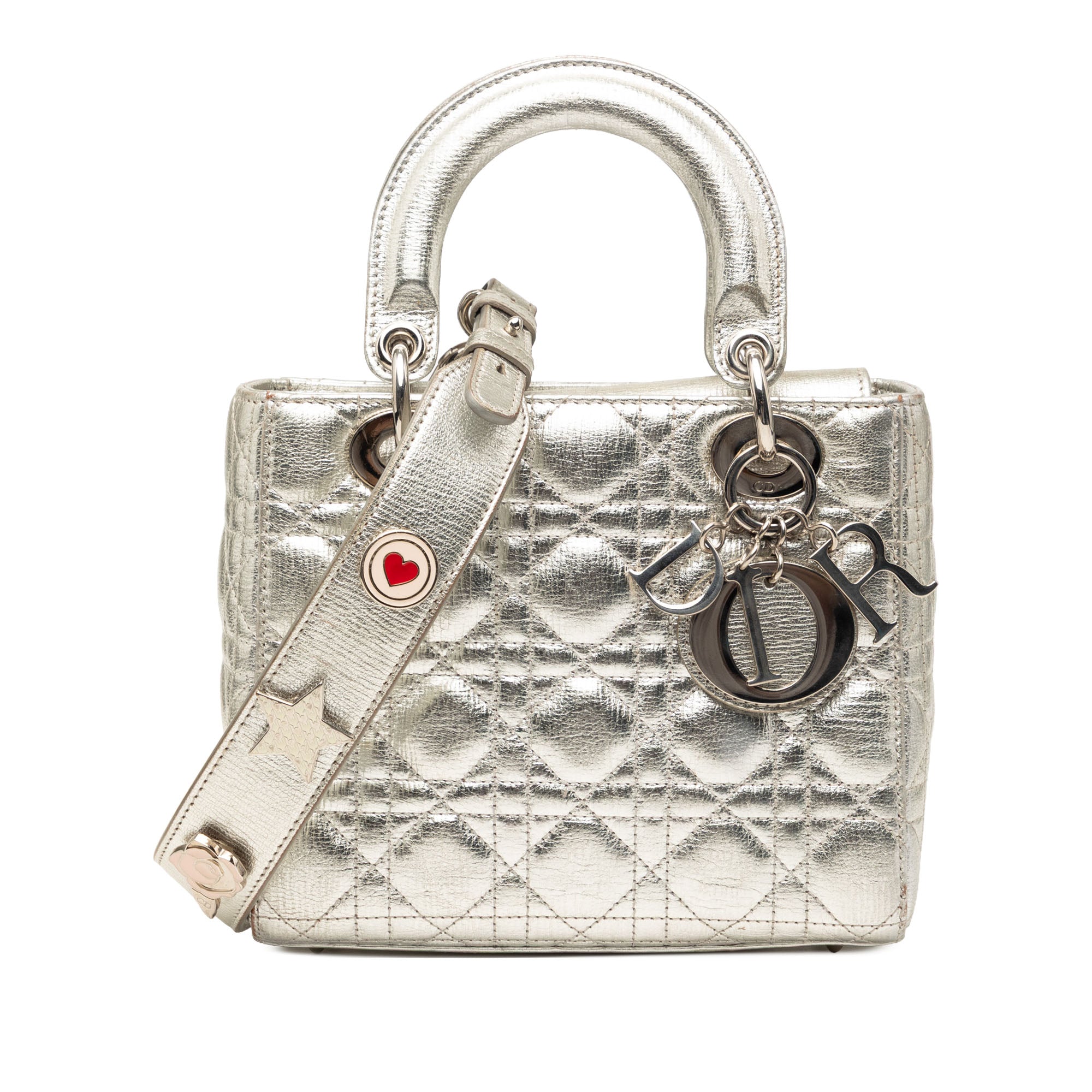 Dior Small Metallic Grained Calfskin Cannage My ABCDior Lady Dior - image 1