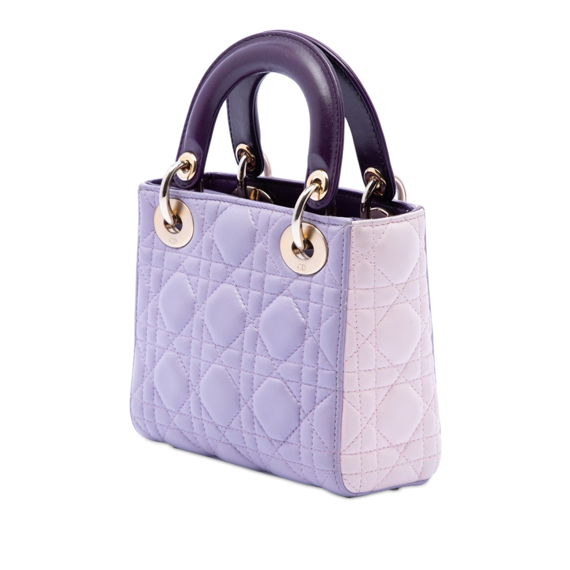 Dior Mini Tricolor Lambskin Cannage Lady Dior - image 2
