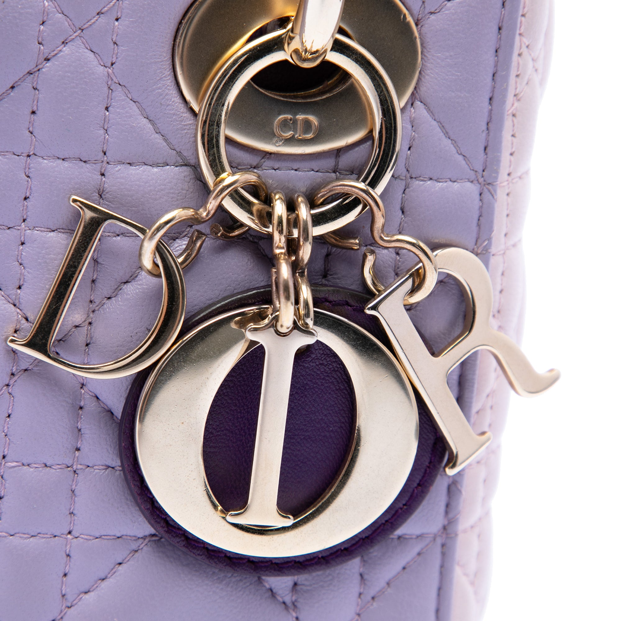 Dior Mini Tricolor Lambskin Cannage Lady Dior - image 5
