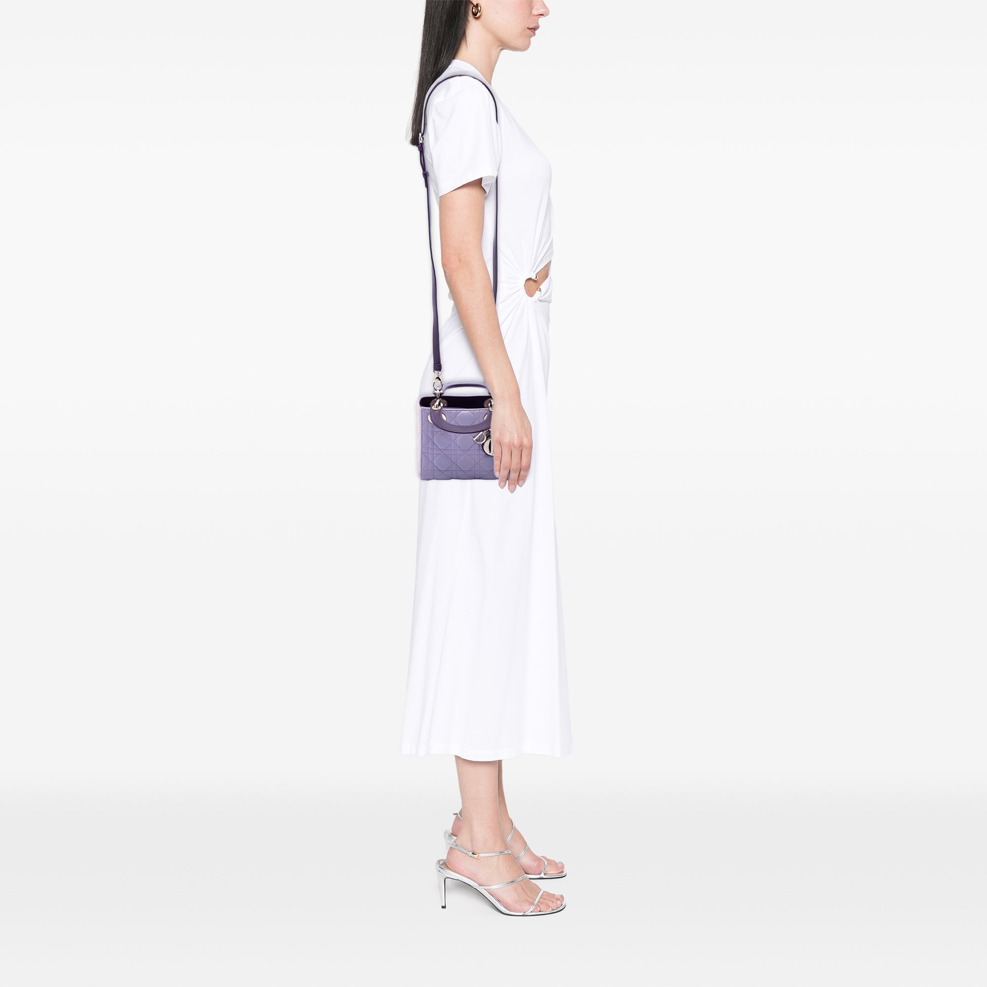 Dior Mini Tricolor Lambskin Cannage Lady Dior - image 6