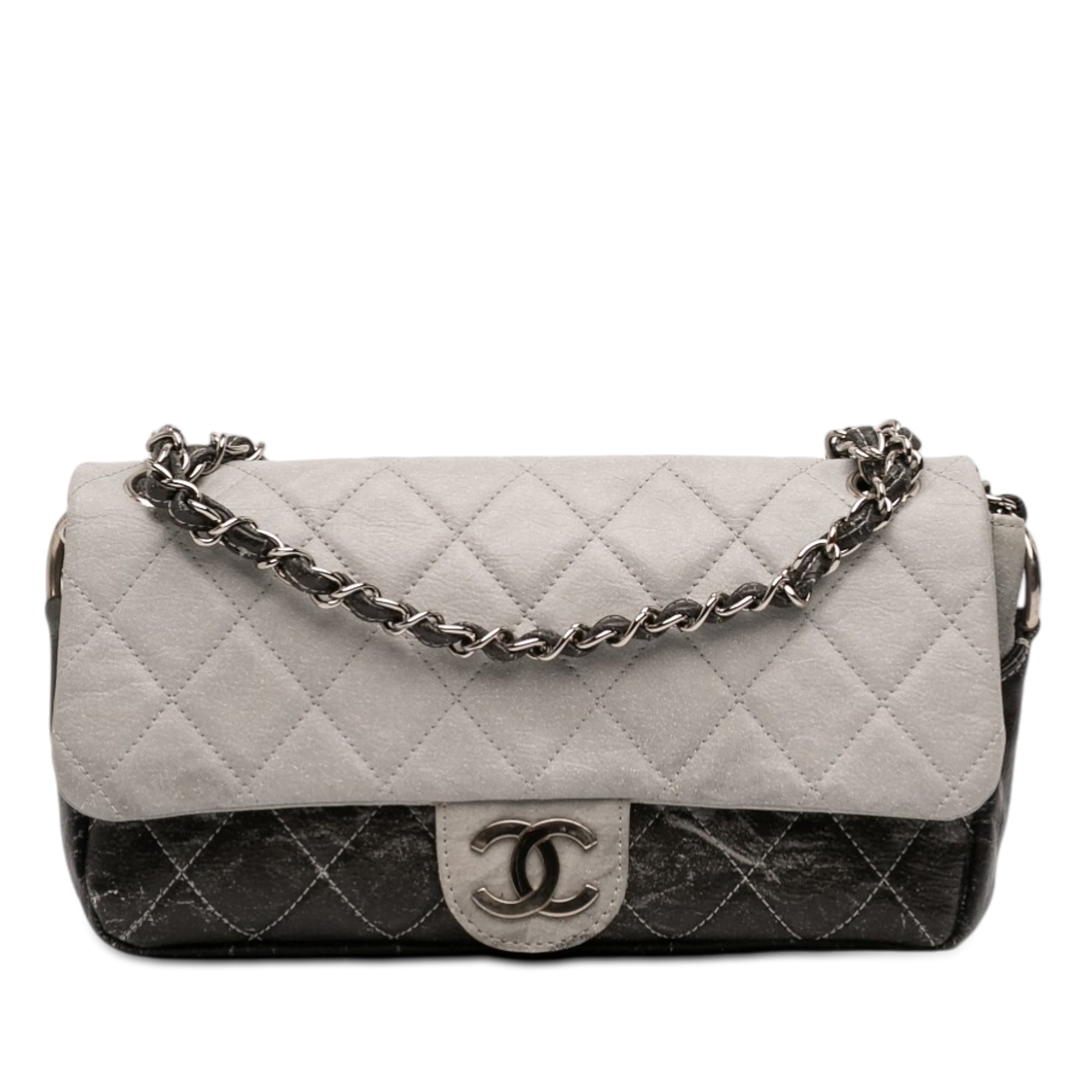 Chanel Small CC Quilted Vinyl Melrose Degrade Flap - image 1