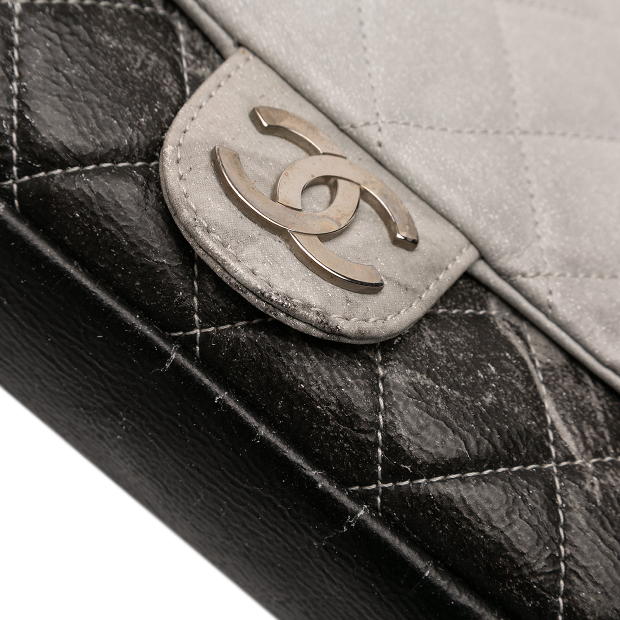 Chanel Small CC Quilted Vinyl Melrose Degrade Flap - image 8