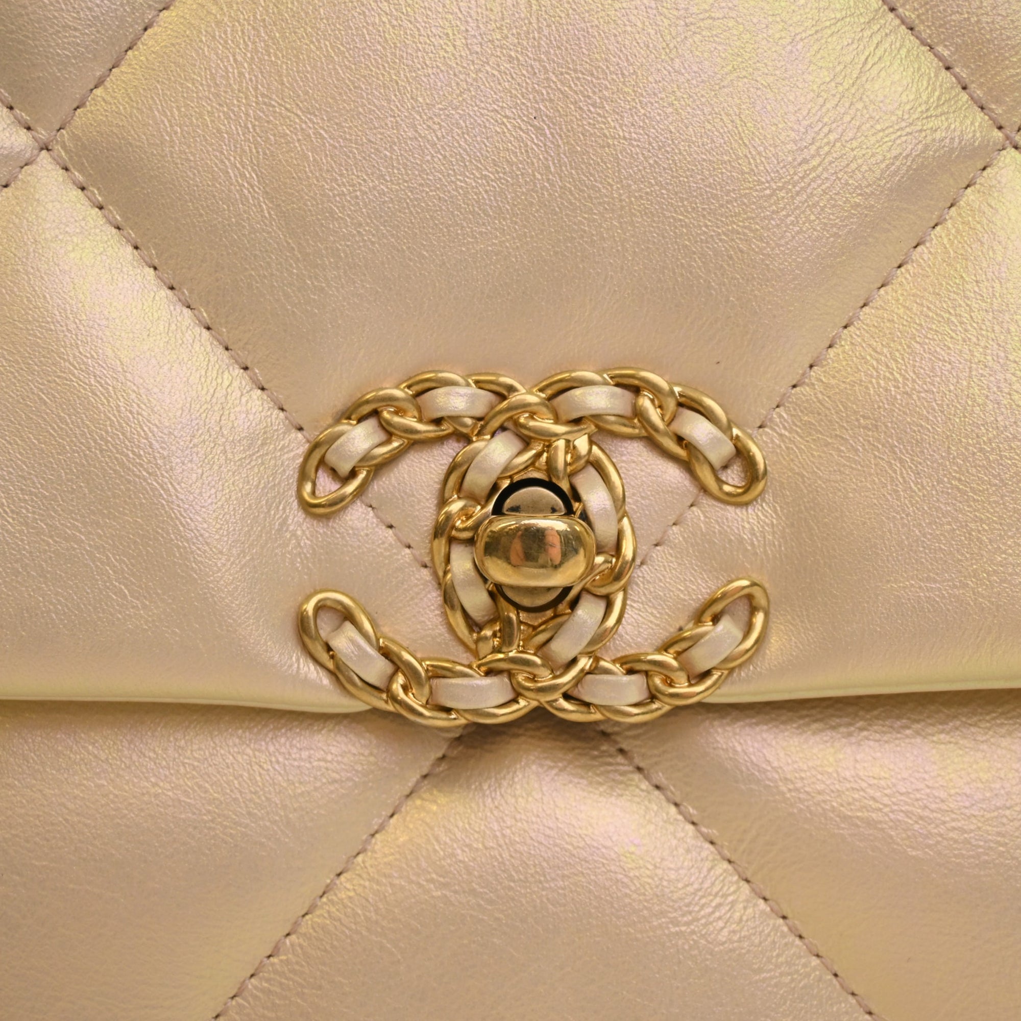 Chanel Medium Iridescent Lambskin 19 Flap - image 8