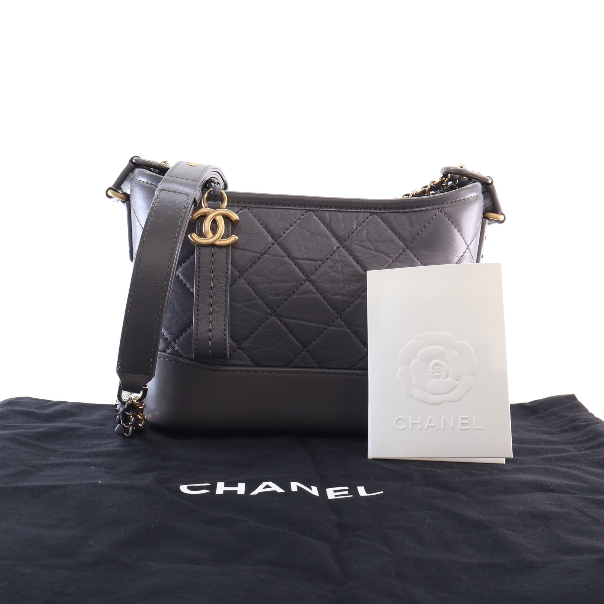 Chanel Small Quilted Aged Calfskin Gabrielle Hobo - image 14