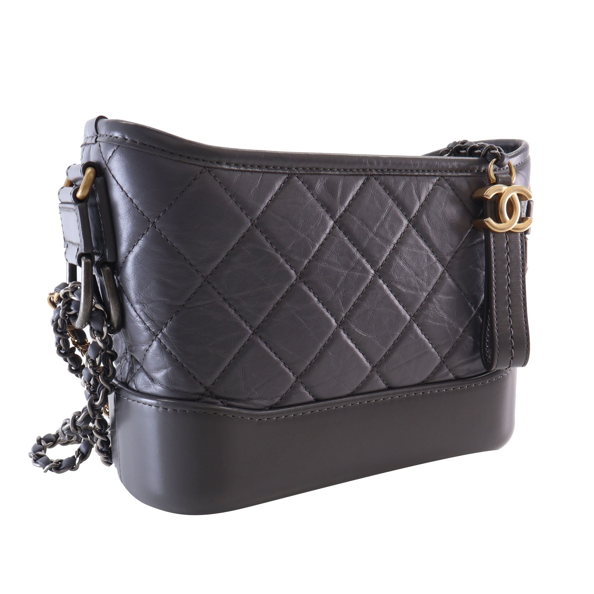 Chanel Small Quilted Aged Calfskin Gabrielle Hobo - image 2