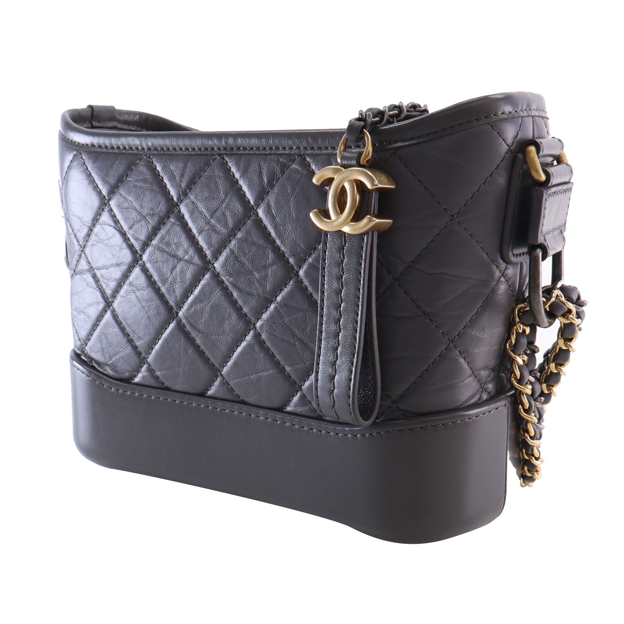 Chanel Small Quilted Aged Calfskin Gabrielle Hobo - image 3
