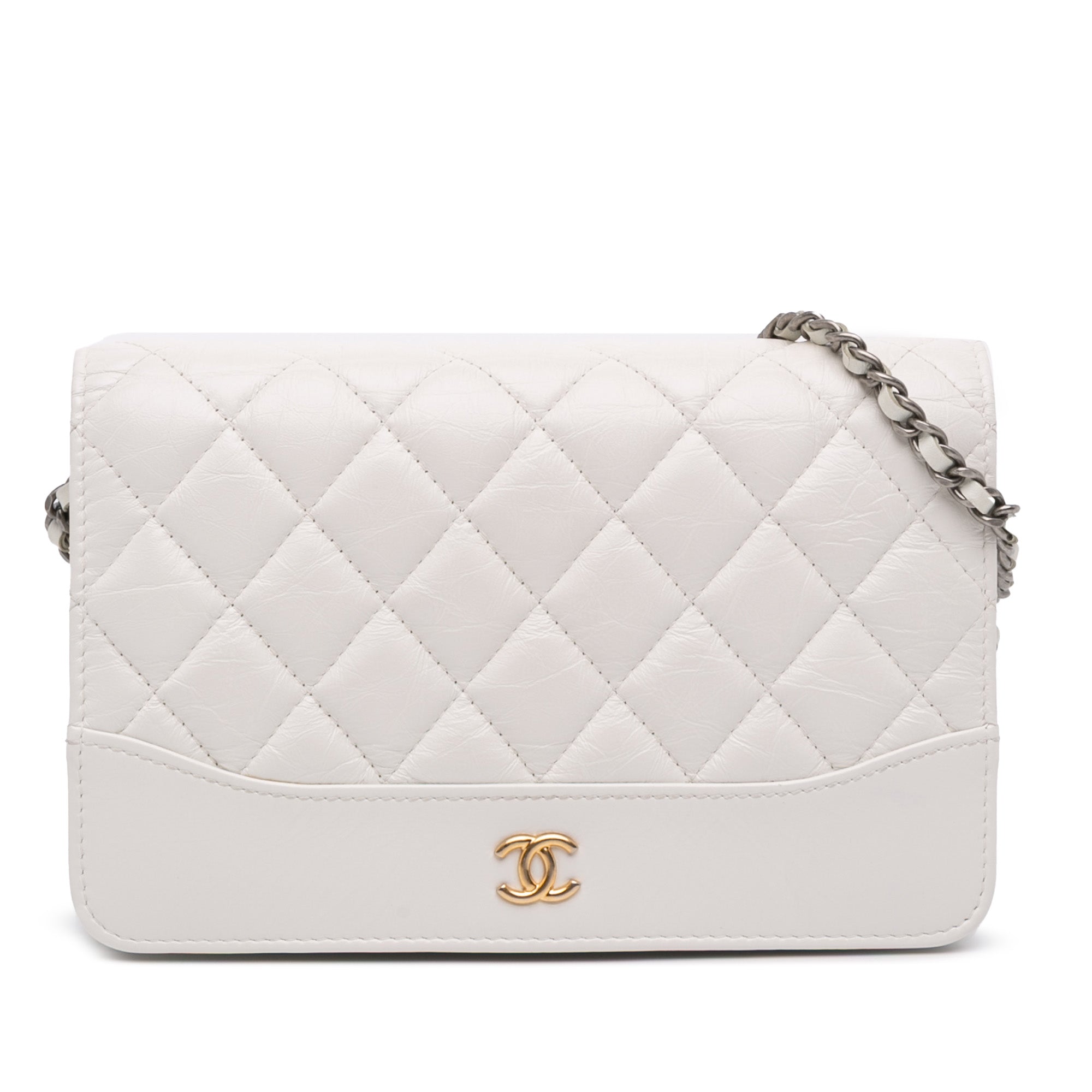 Chanel Quilted Aged Calfskin Gabrielle Wallet On Chain - image 1