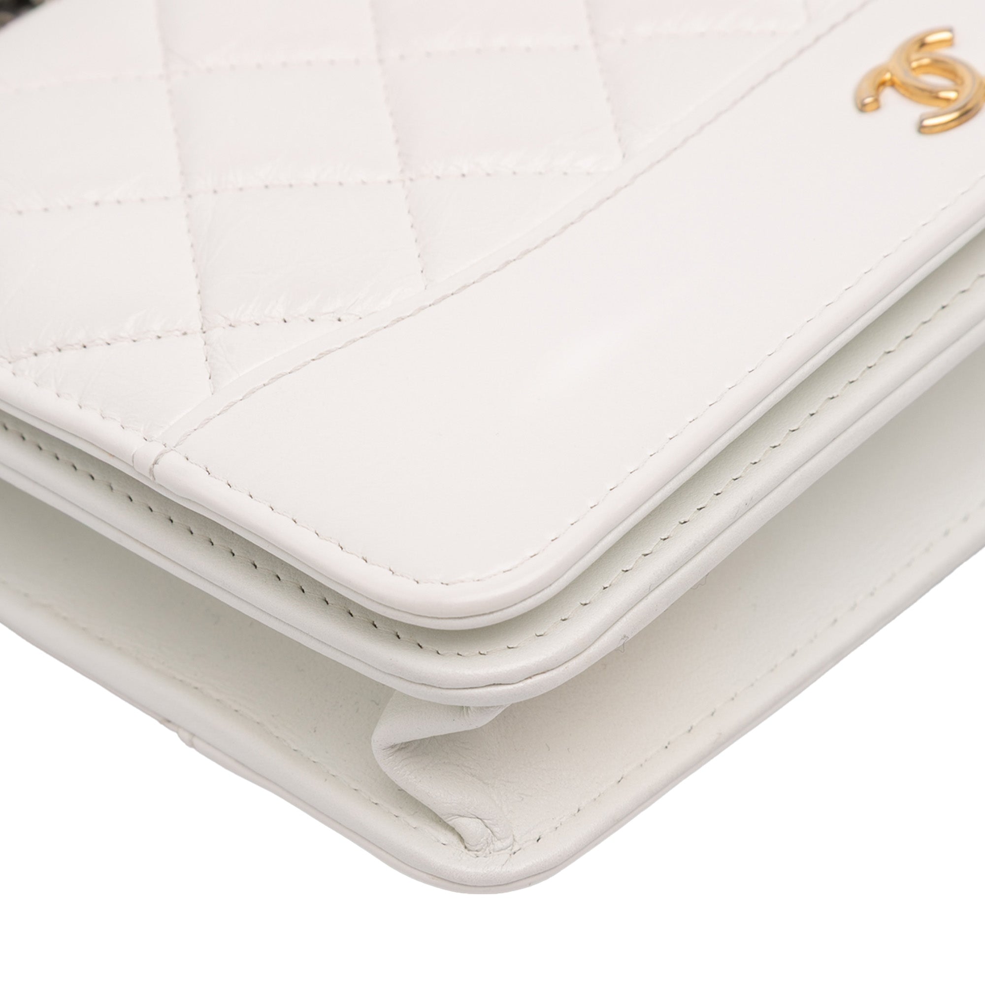 Chanel Quilted Aged Calfskin Gabrielle Wallet On Chain - image 8