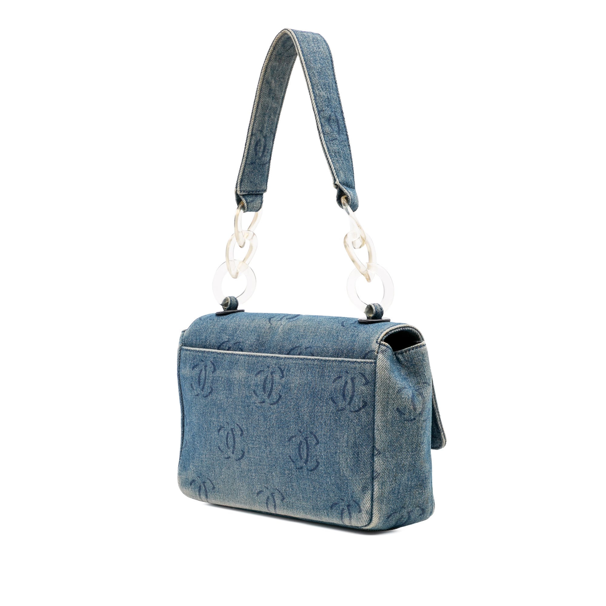 Chanel CC Printed Denim Single Flap - image 2