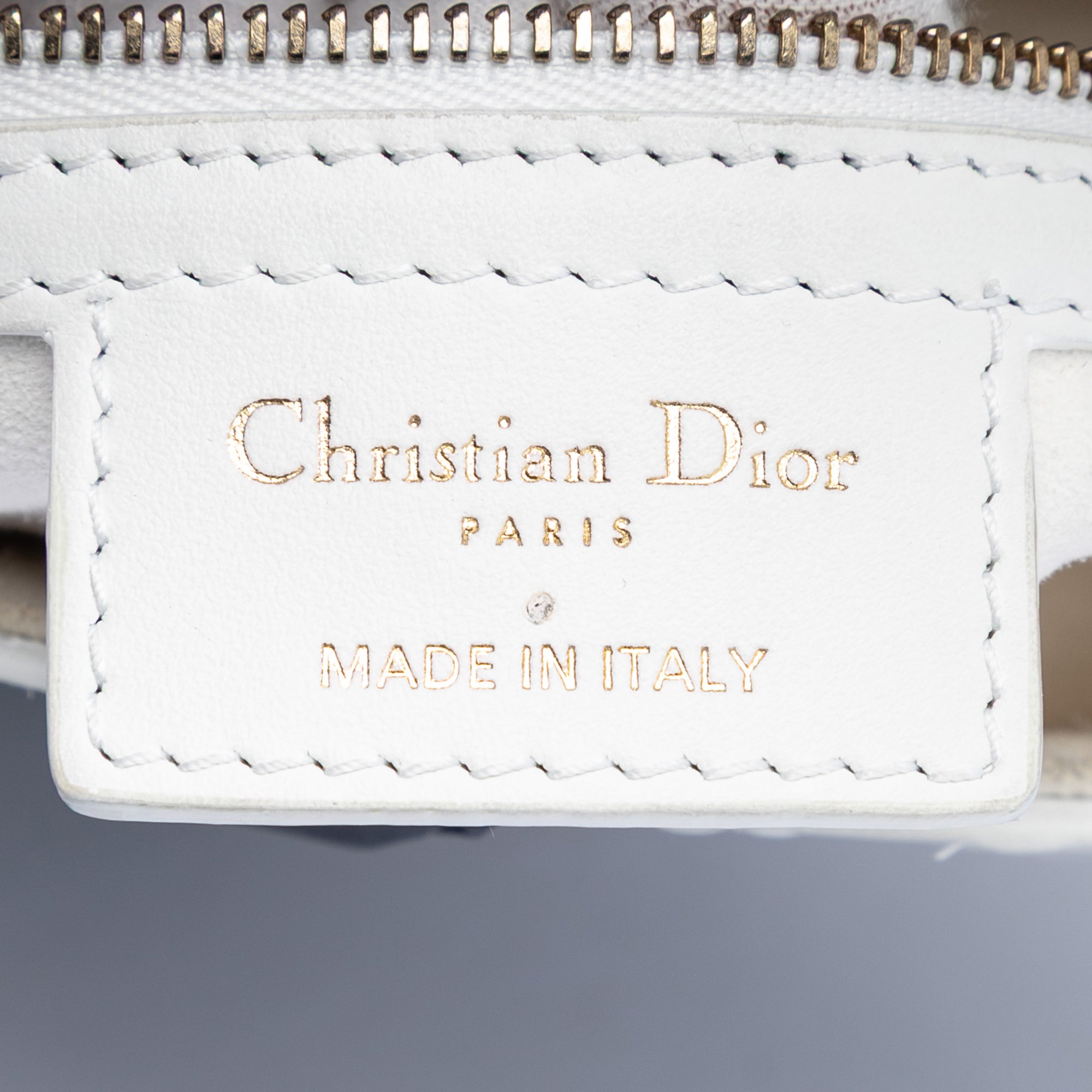 Dior Perforated Oblique Embossed Calfskin Saddle Bag - image 5