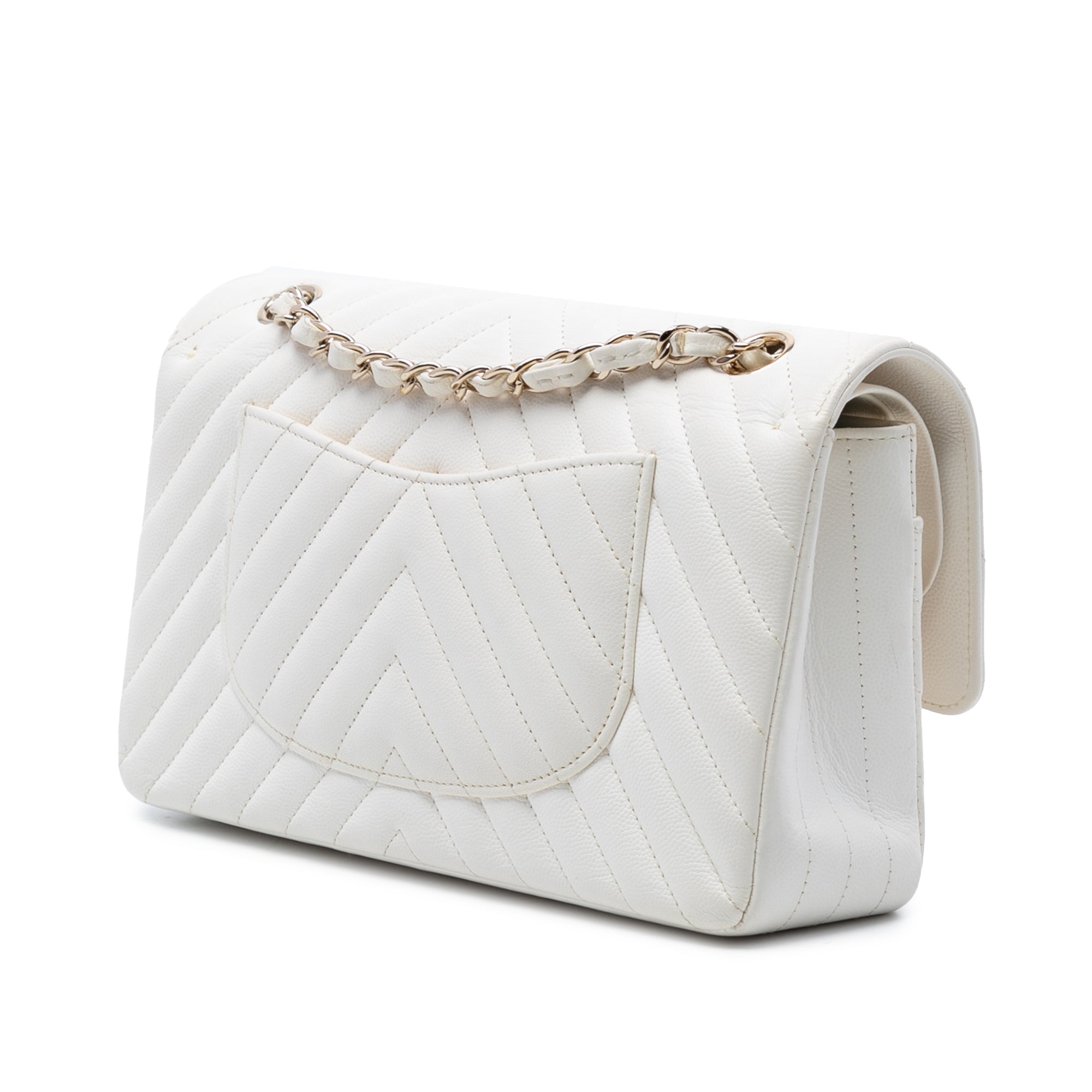 Chanel Medium Classic Chevron Caviar Double Flap - image 2