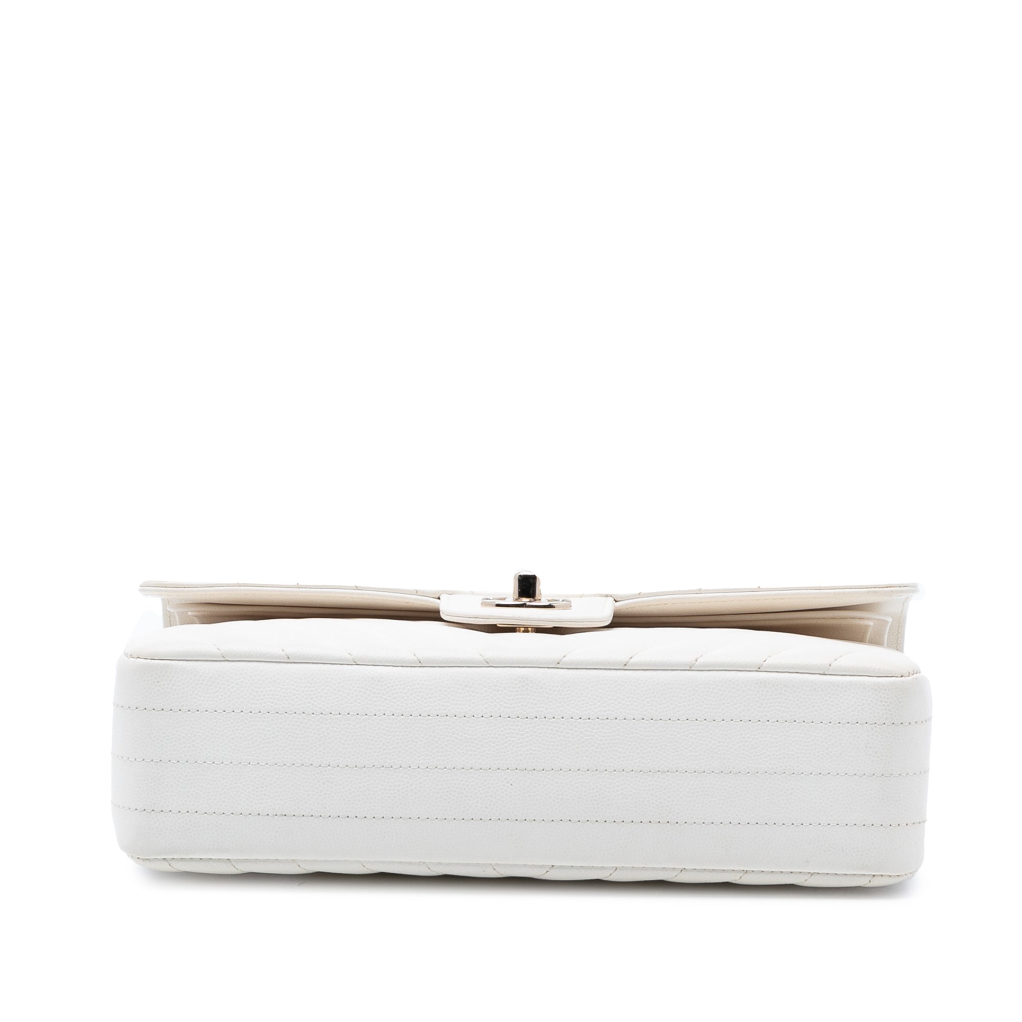 Chanel Medium Classic Chevron Caviar Double Flap - image 3