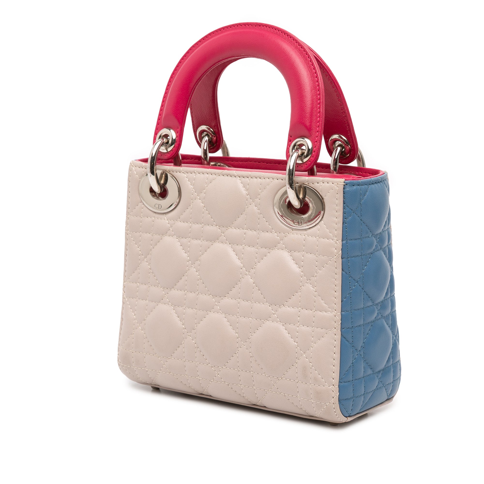 Dior Mini Tricolor Lambskin Cannage Lady Dior - image 2