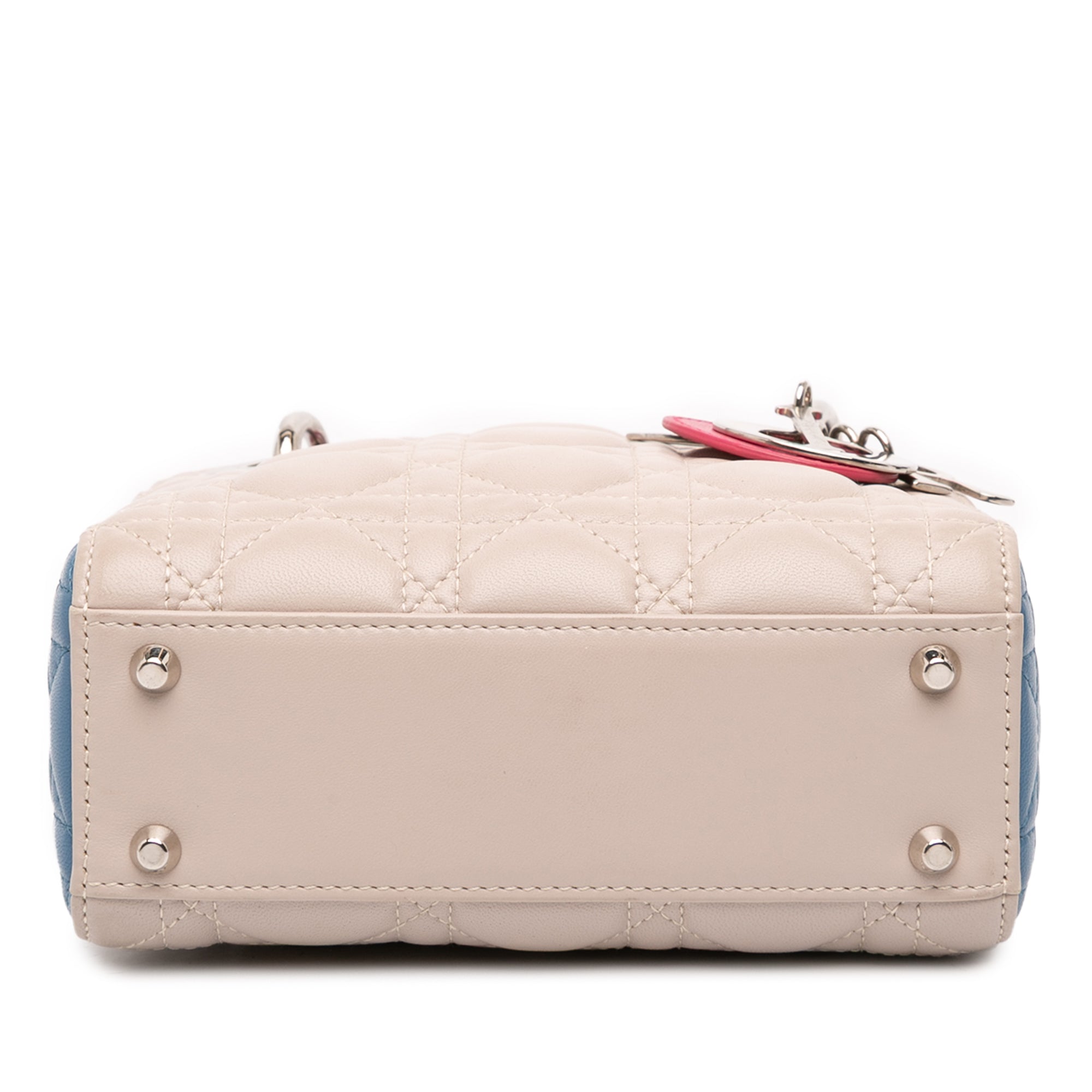 Dior Mini Tricolor Lambskin Cannage Lady Dior - image 3