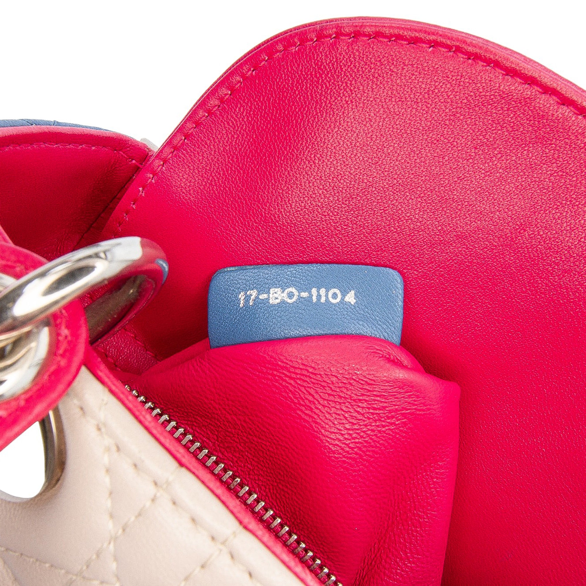 Dior Mini Tricolor Lambskin Cannage Lady Dior - image 6