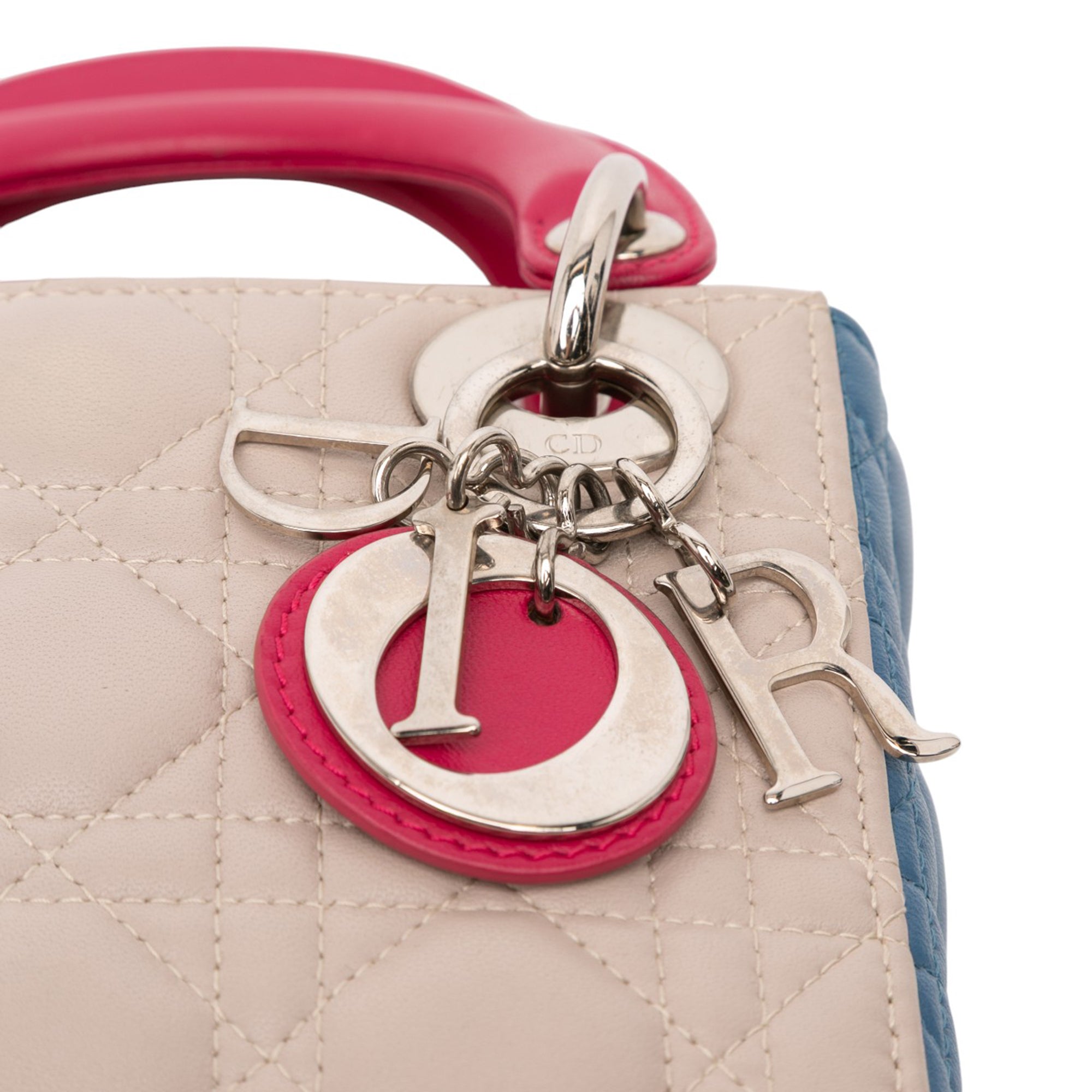 Dior Mini Tricolor Lambskin Cannage Lady Dior - image 8